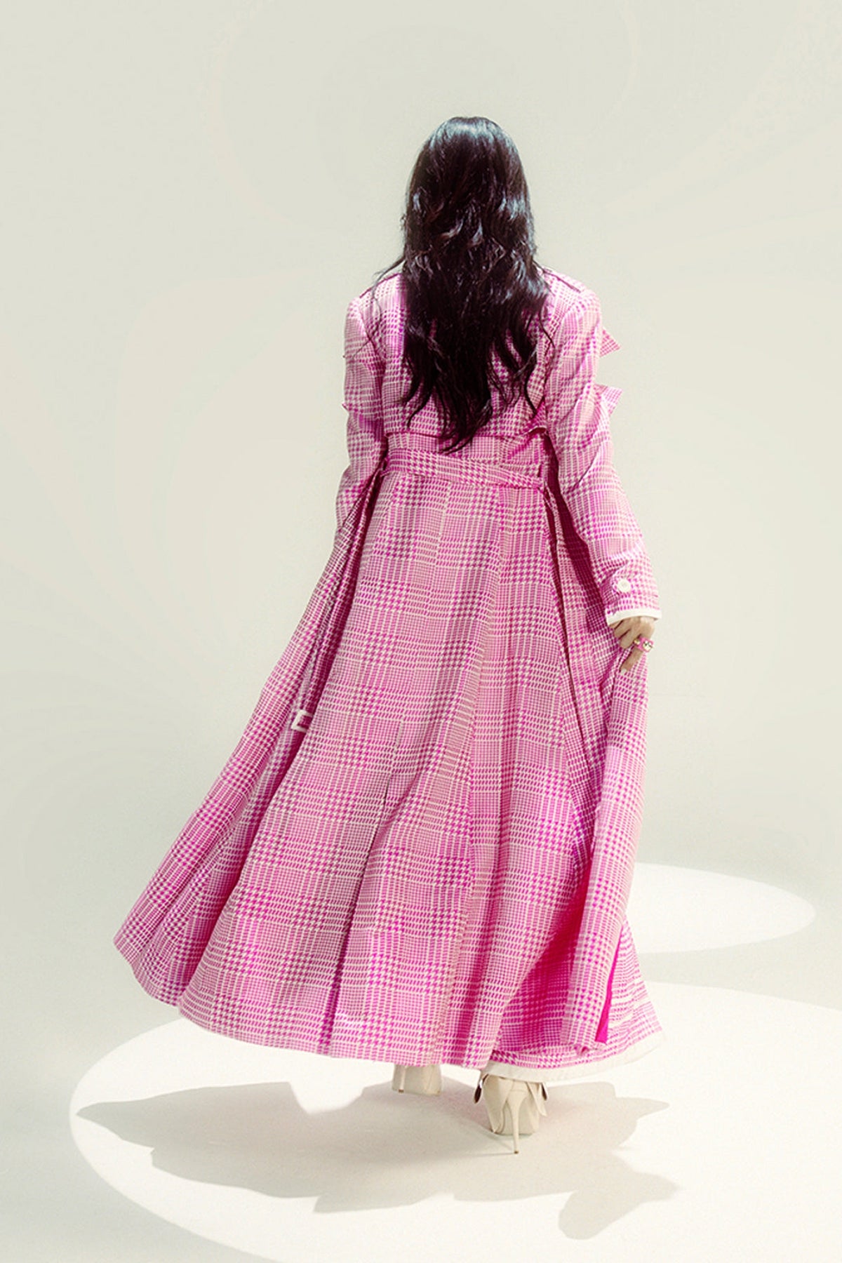 Pink Cher Trench Coat