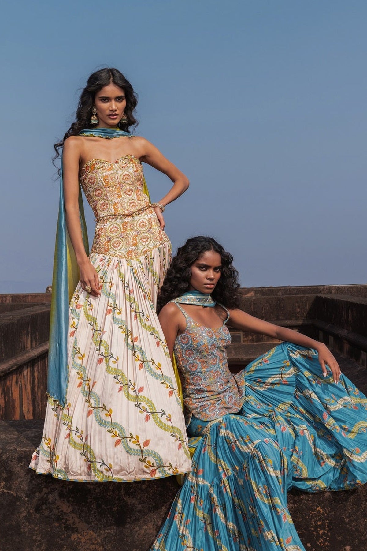 Corset And Skirt Set