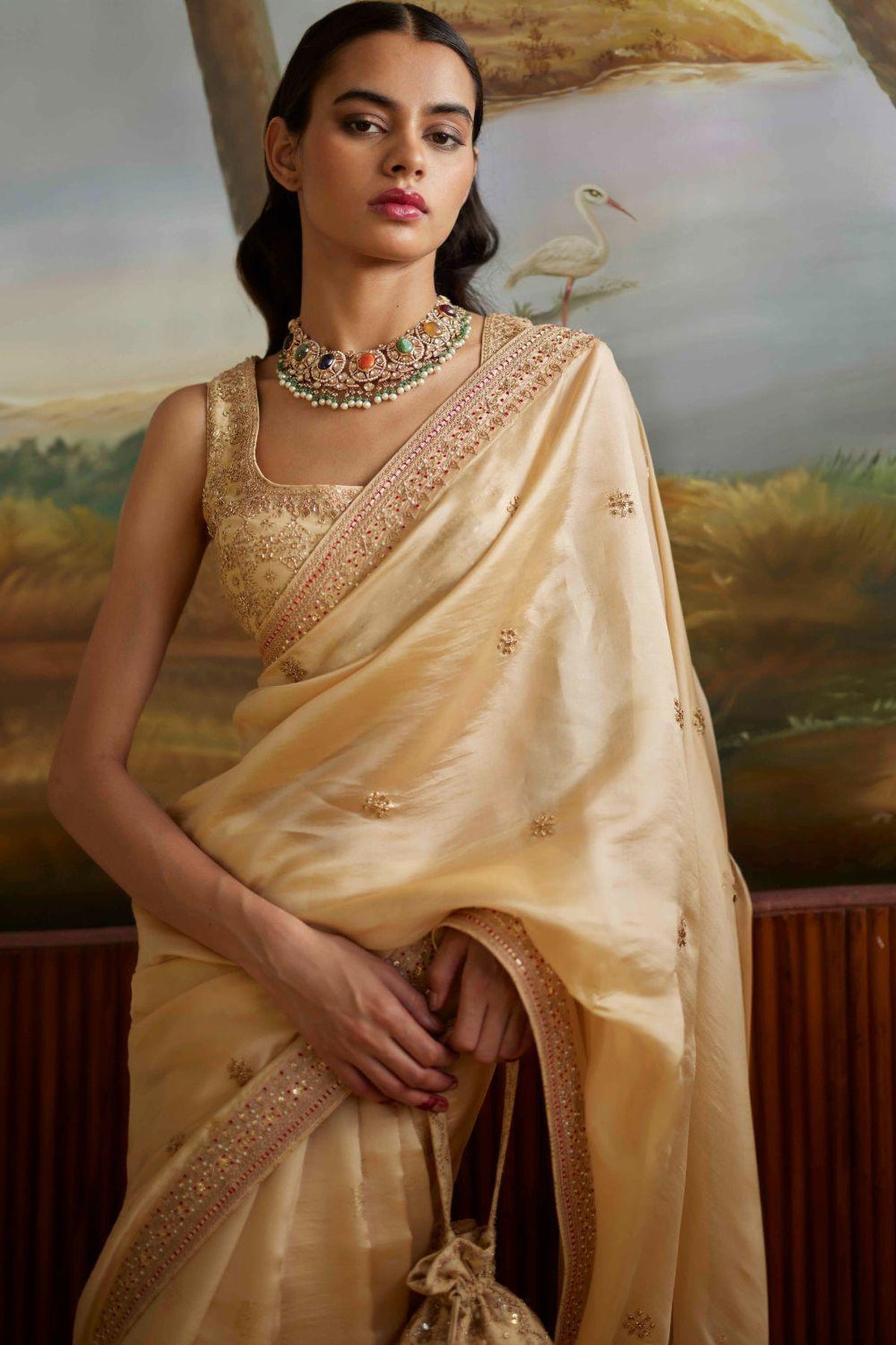 Embroidered Saree