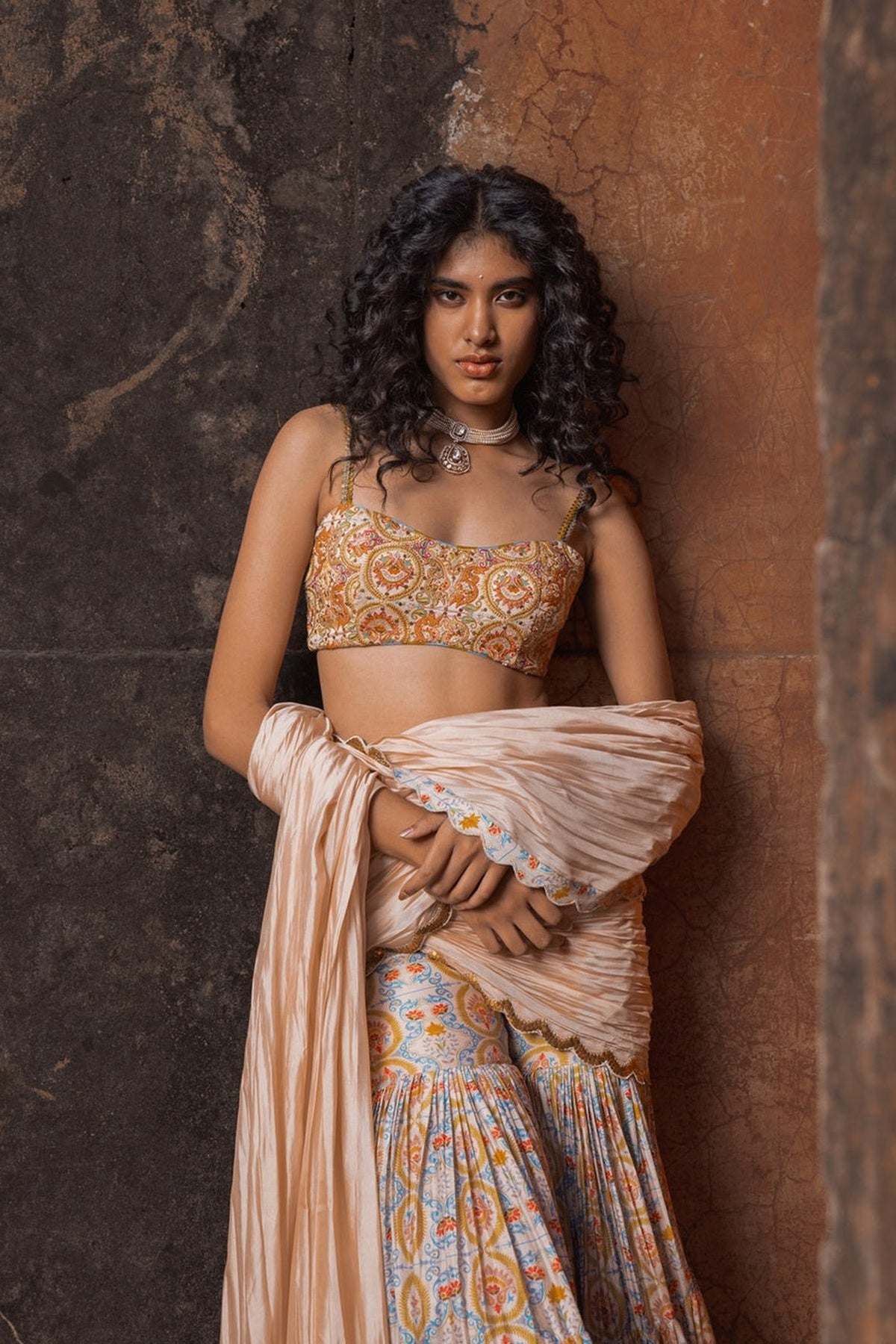 Noor Gharara Saree Set
