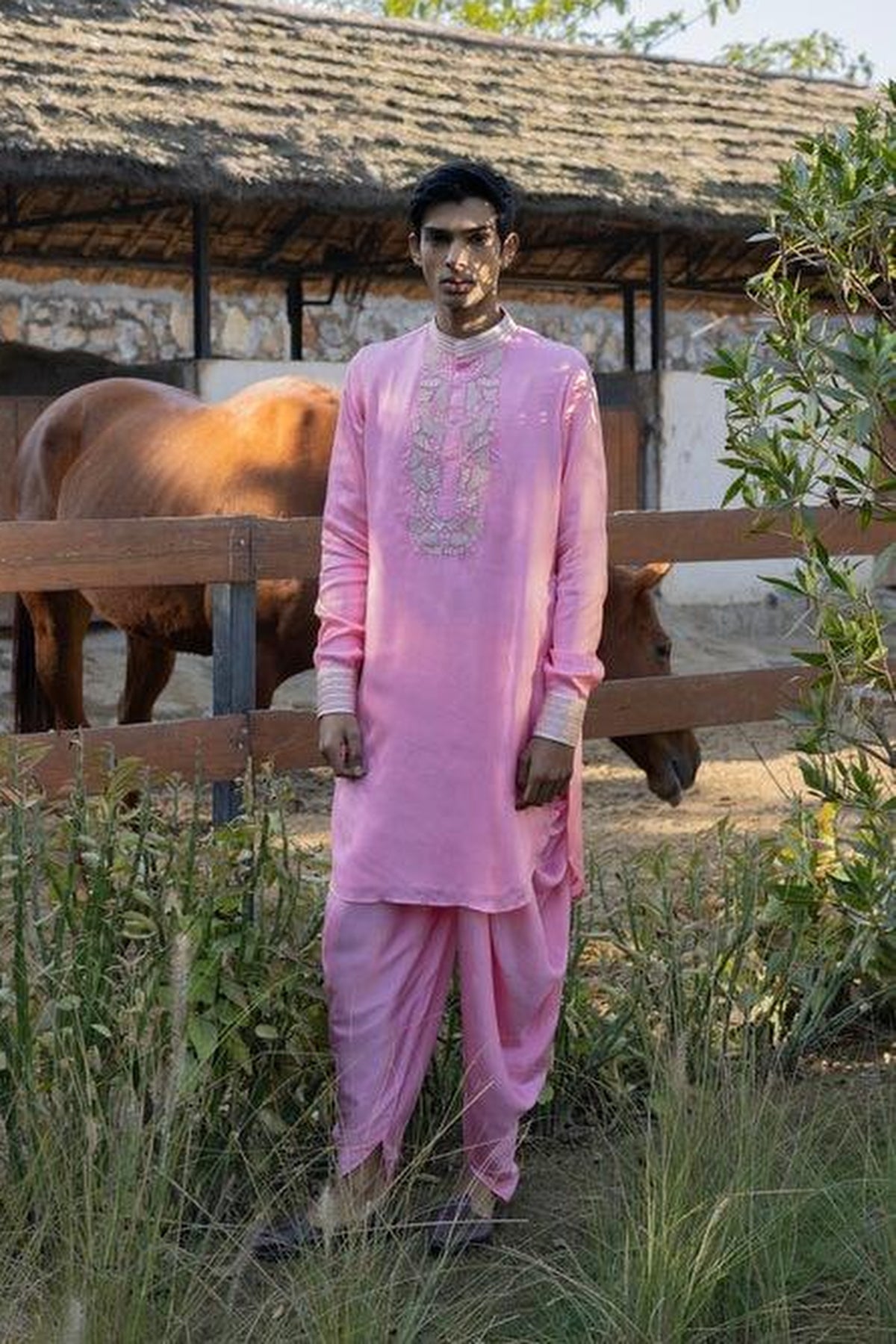Masoom Gulaabi Kurta Set