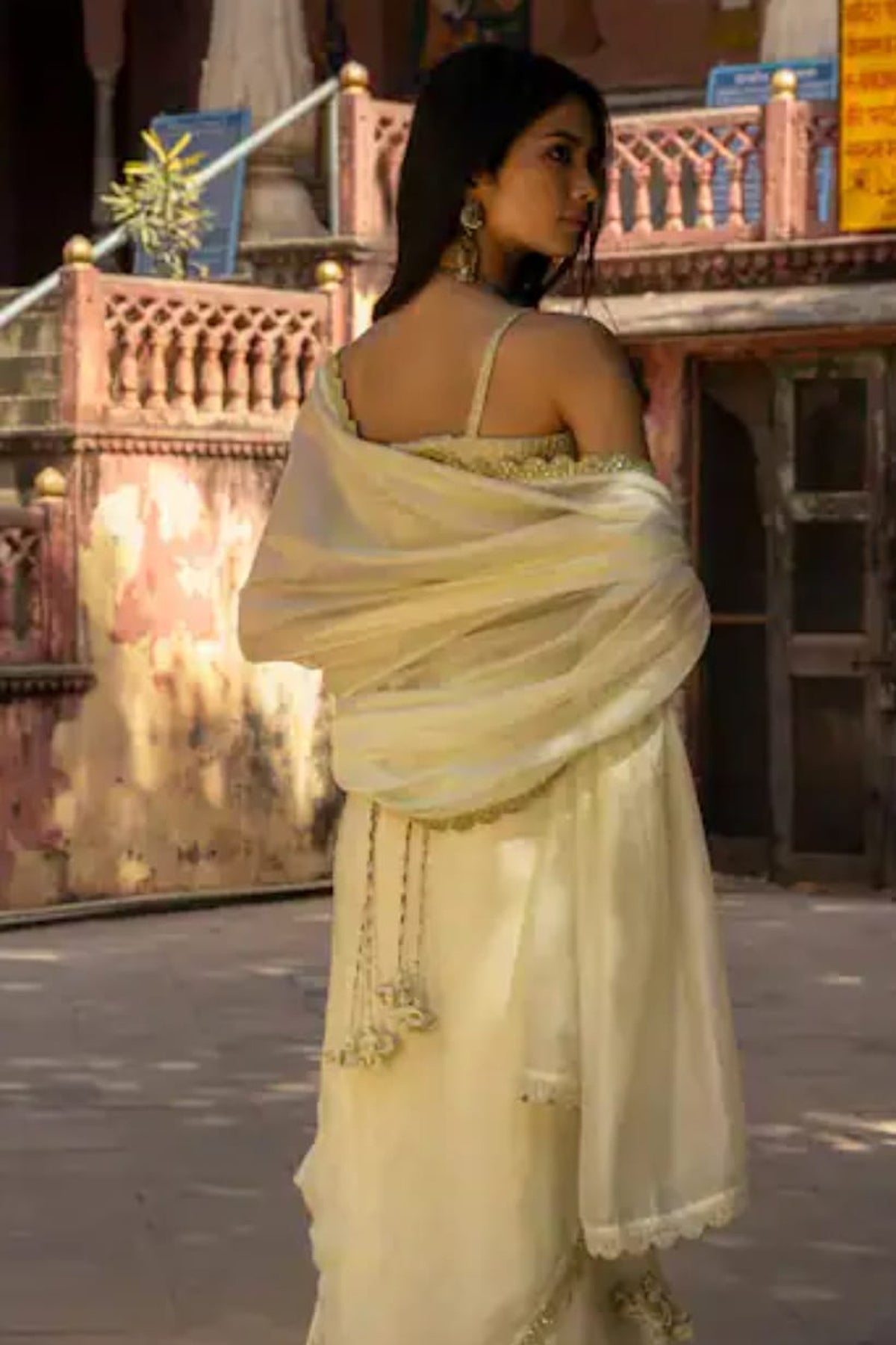 Mint Organza Silk Saree