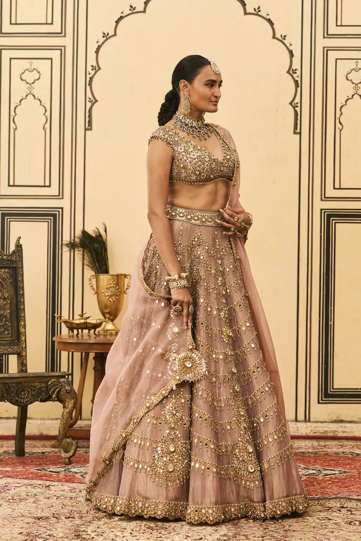Raani Haar Tissue Lehenga Set