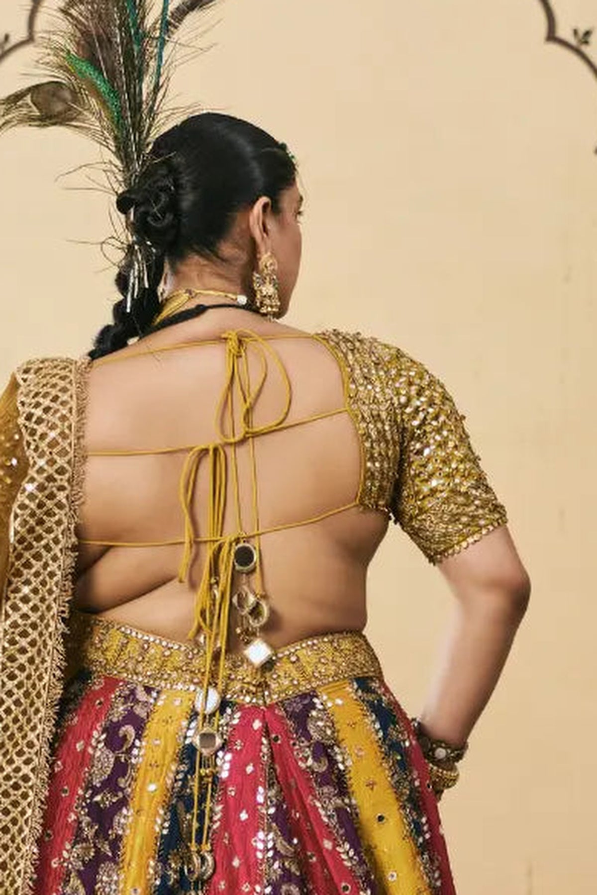 Rangotsav Brocade Phulkari Lehenga Set