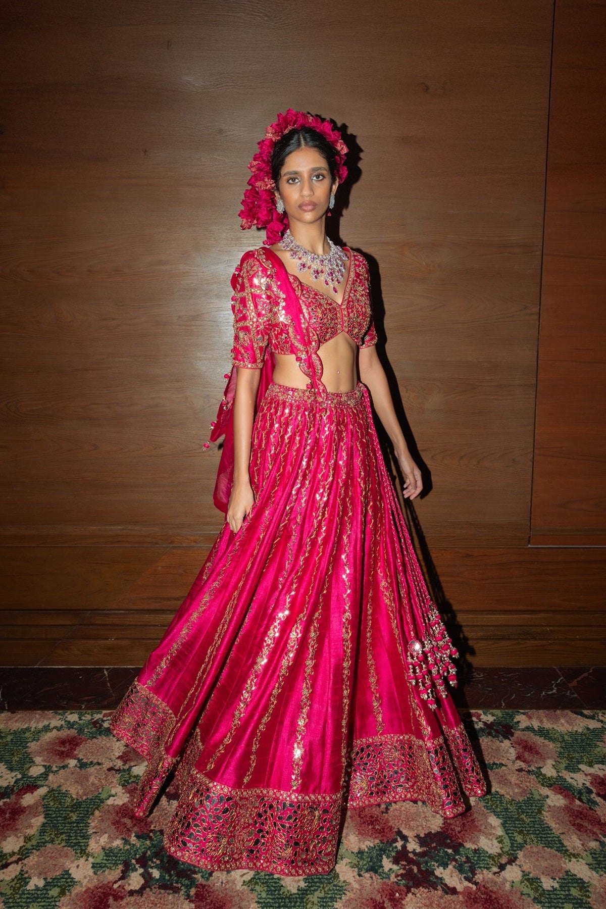 Raspberry  Lehenga set