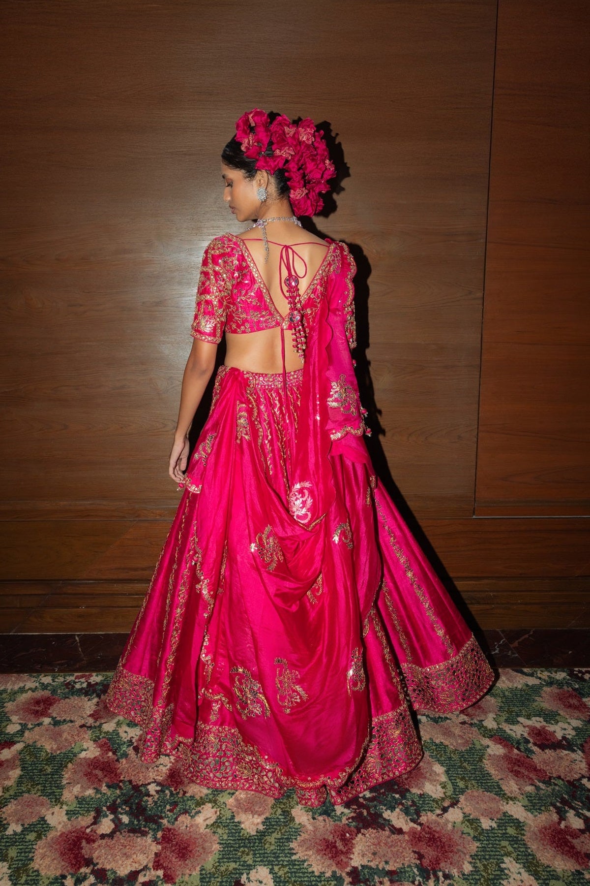 Raspberry  Lehenga set