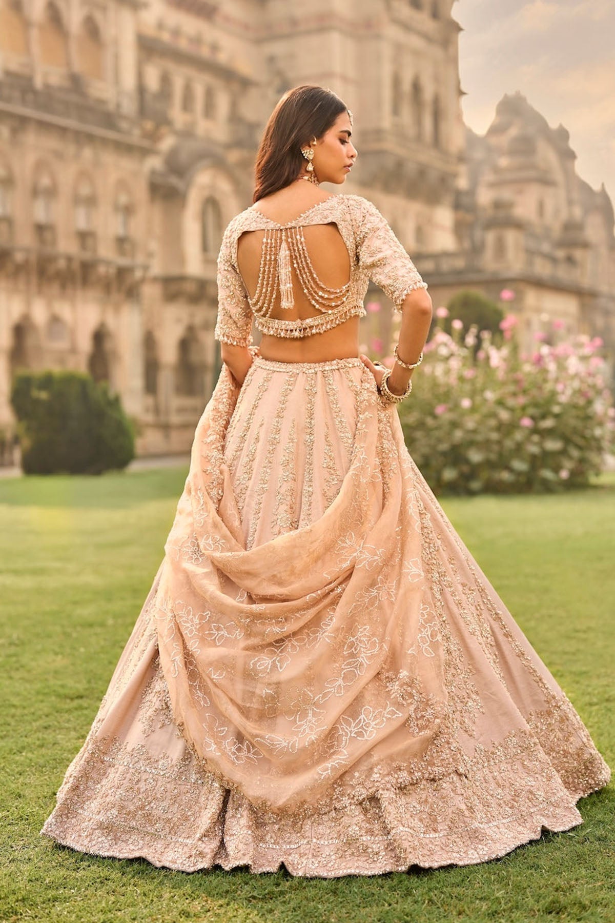 Rose Gold Lehenga Set