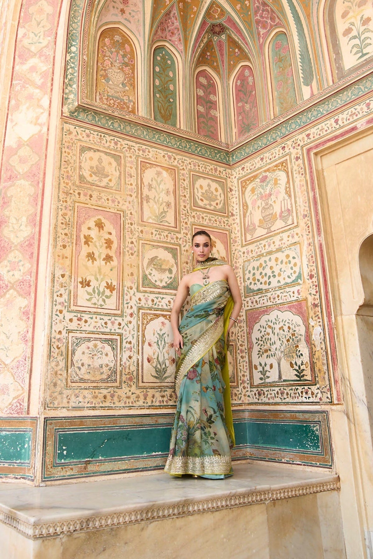Ruh Printed Saree Set