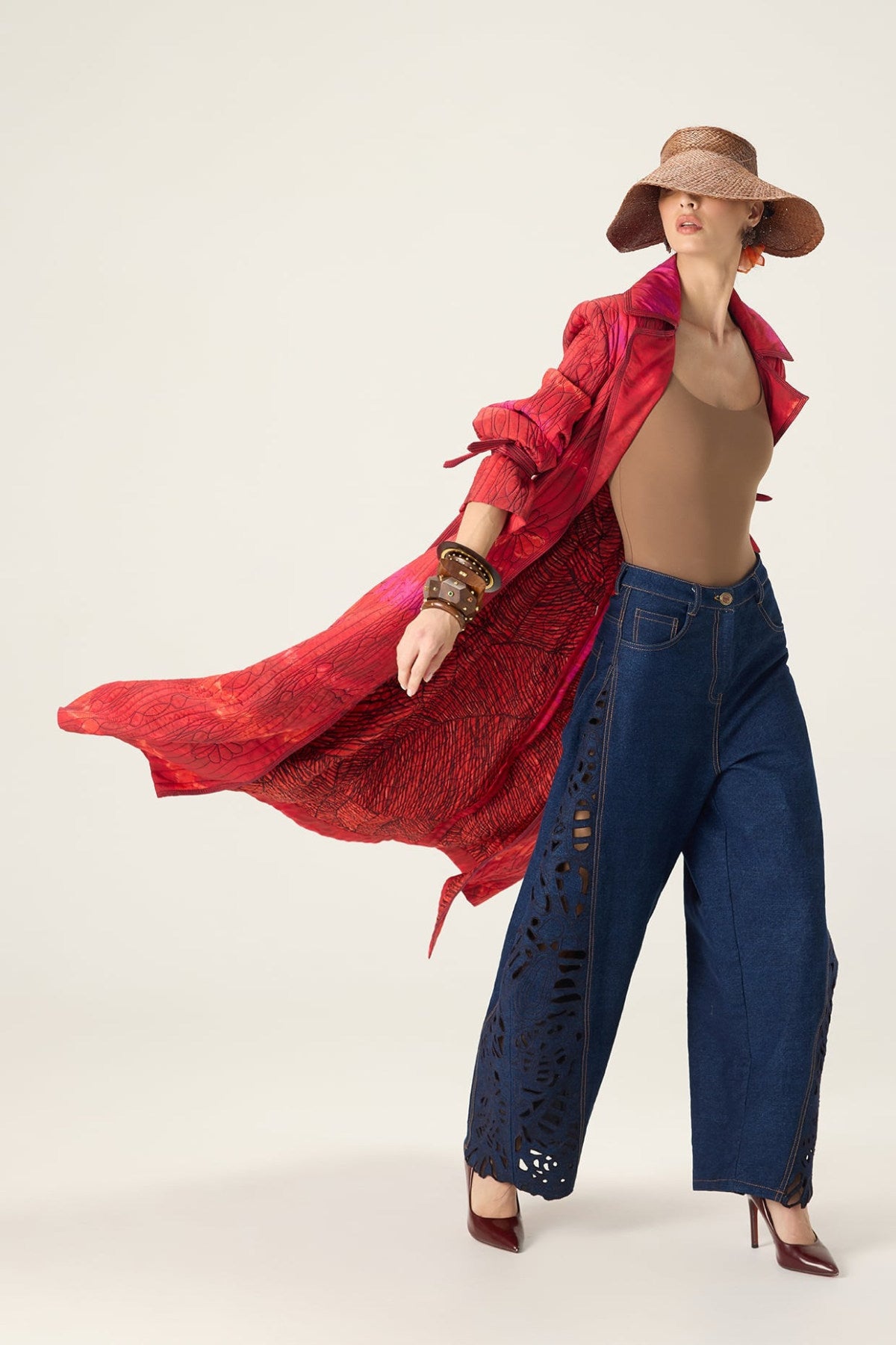 Clover Trench Bex Jeans