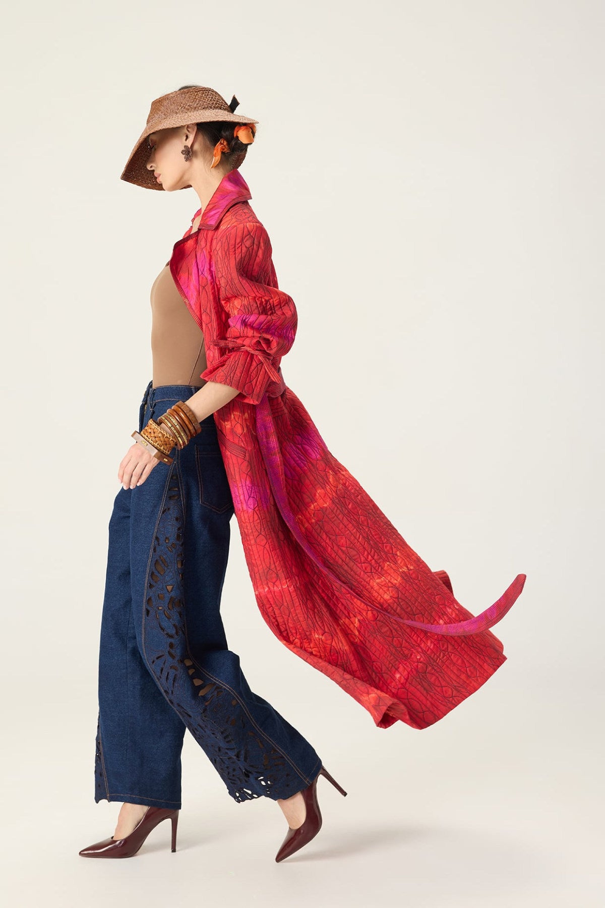 Clover Trench Bex Jeans