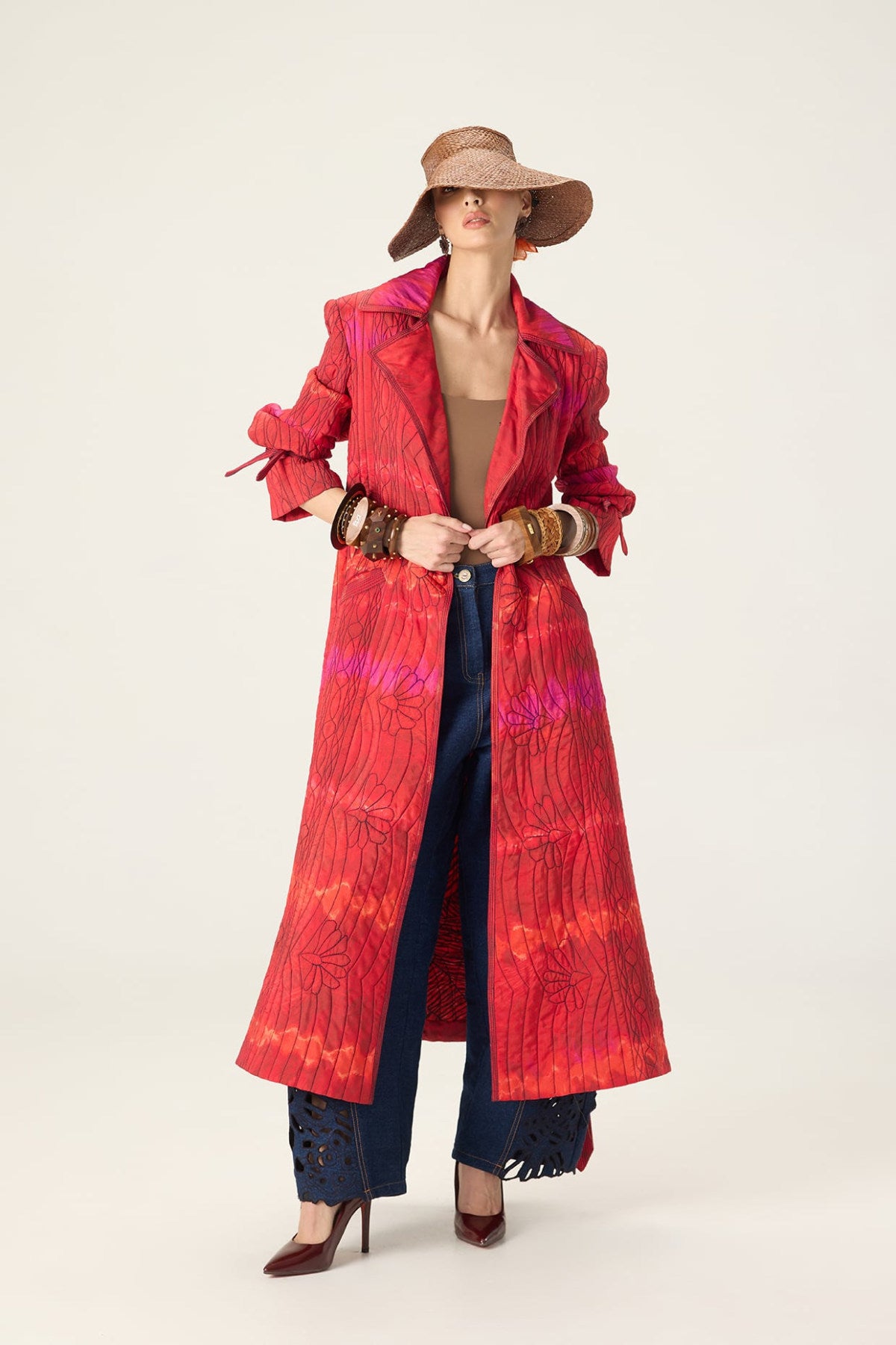 Clover Trench Bex Jeans