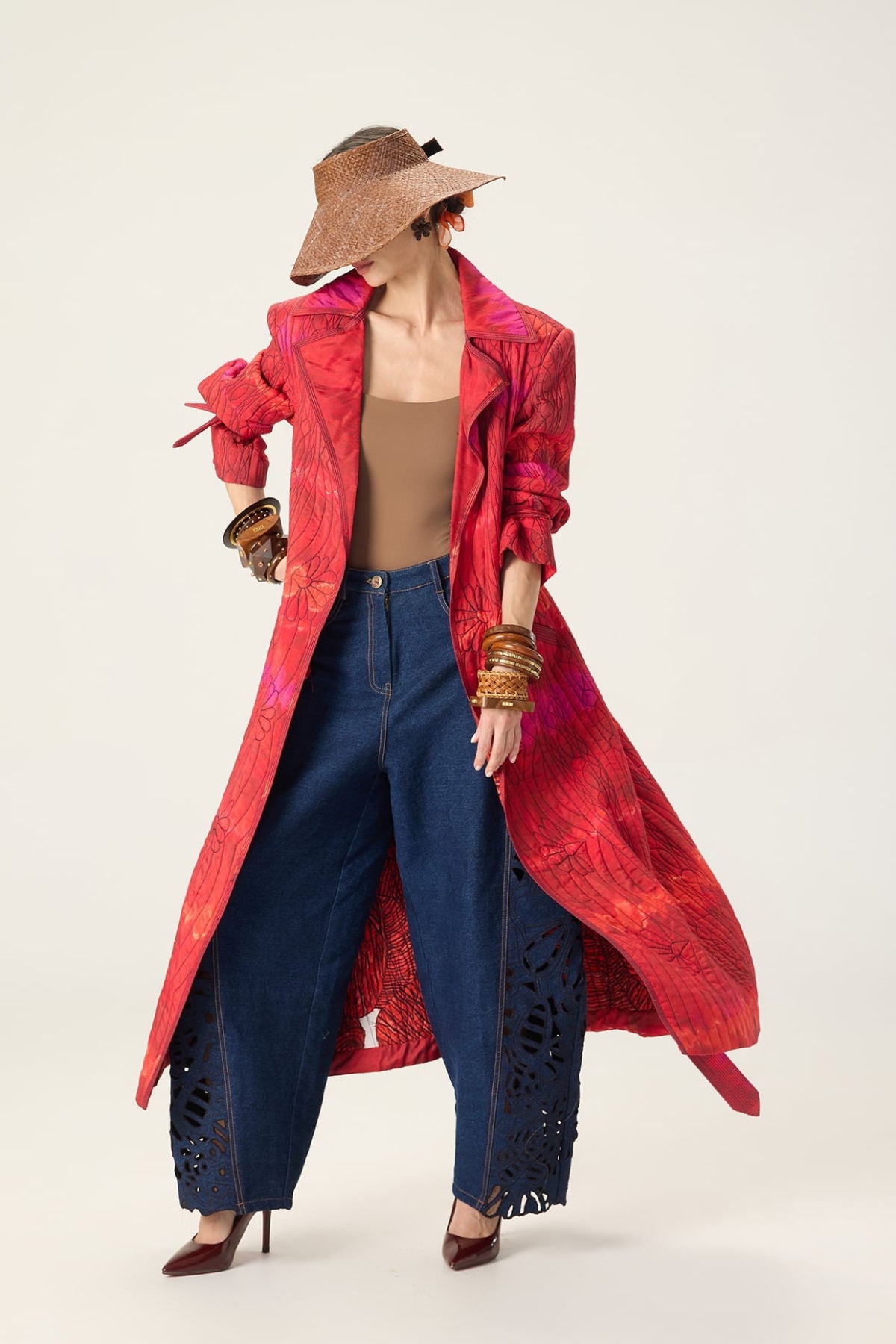Clover Trench Bex Jeans