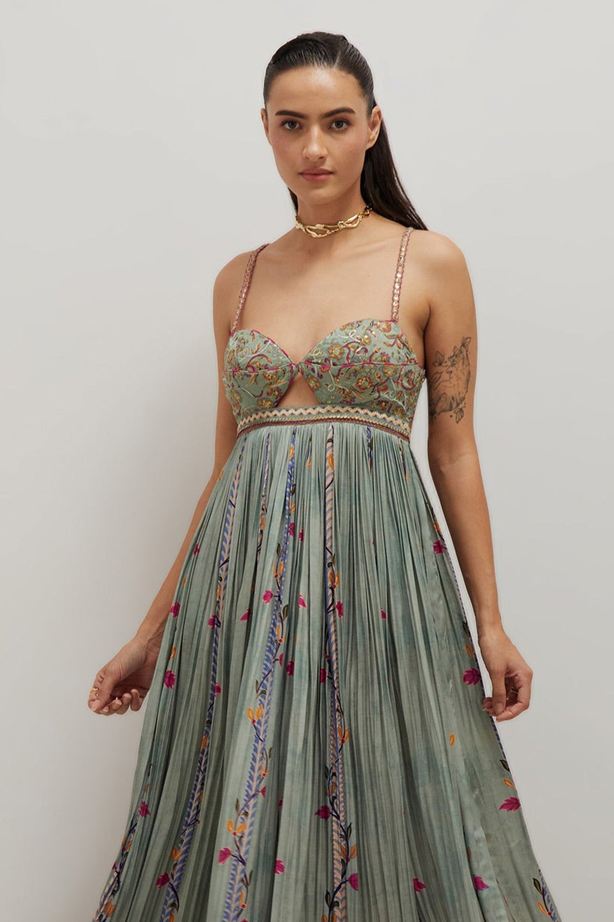 Sage Bralette Maxi Dress