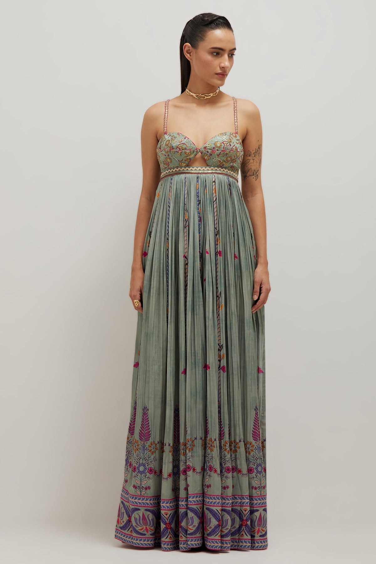 Sage Bralette Maxi Dress