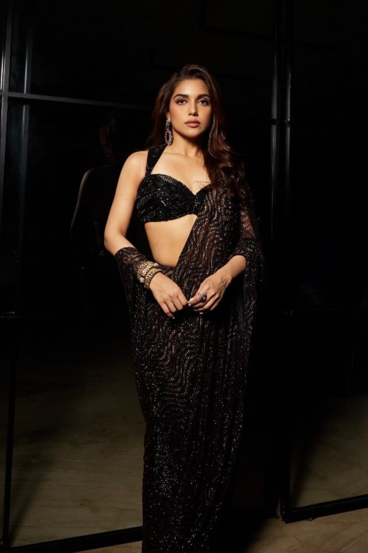 Samiksha pednekar in Marquise Saree Set