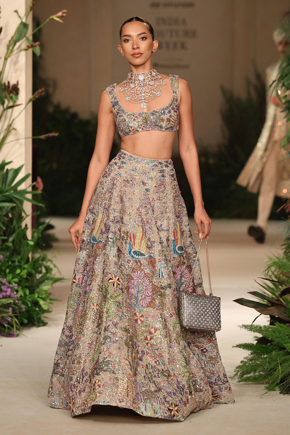 Dreamlight - Sandstone Tulle Lehenga - Ready To Ship