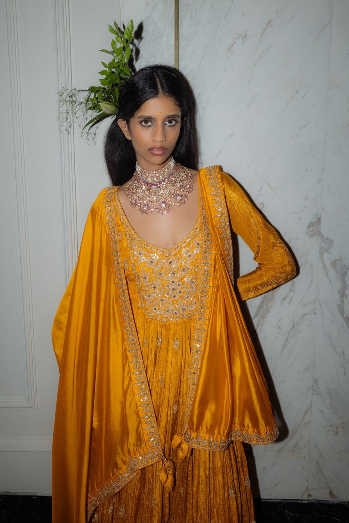Sarso Anarkali set