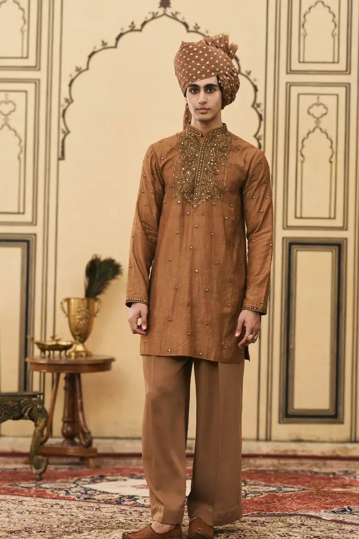 Sarson-Kaphila Tussar Silk Kurta Set