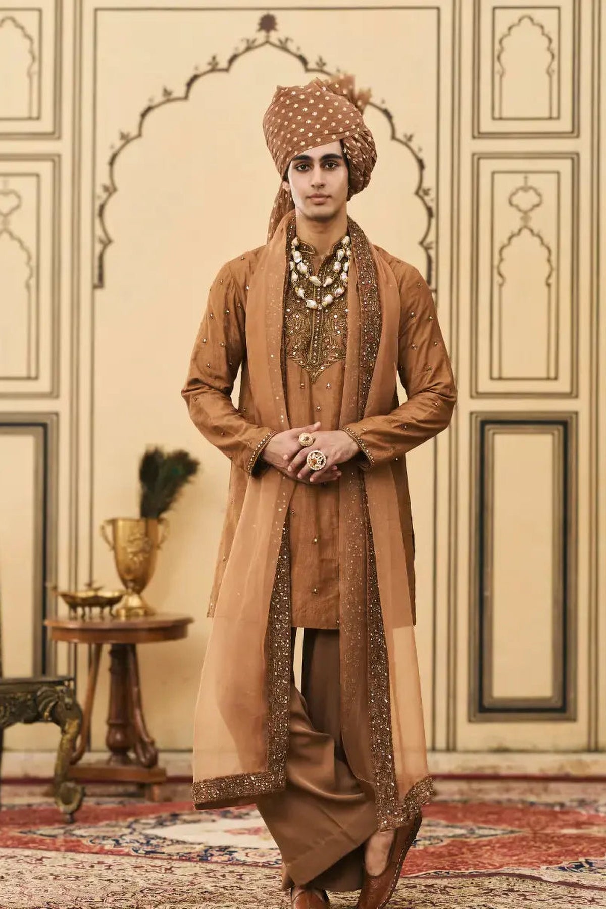 Sarson-Kaphila Tussar Silk Kurta Set
