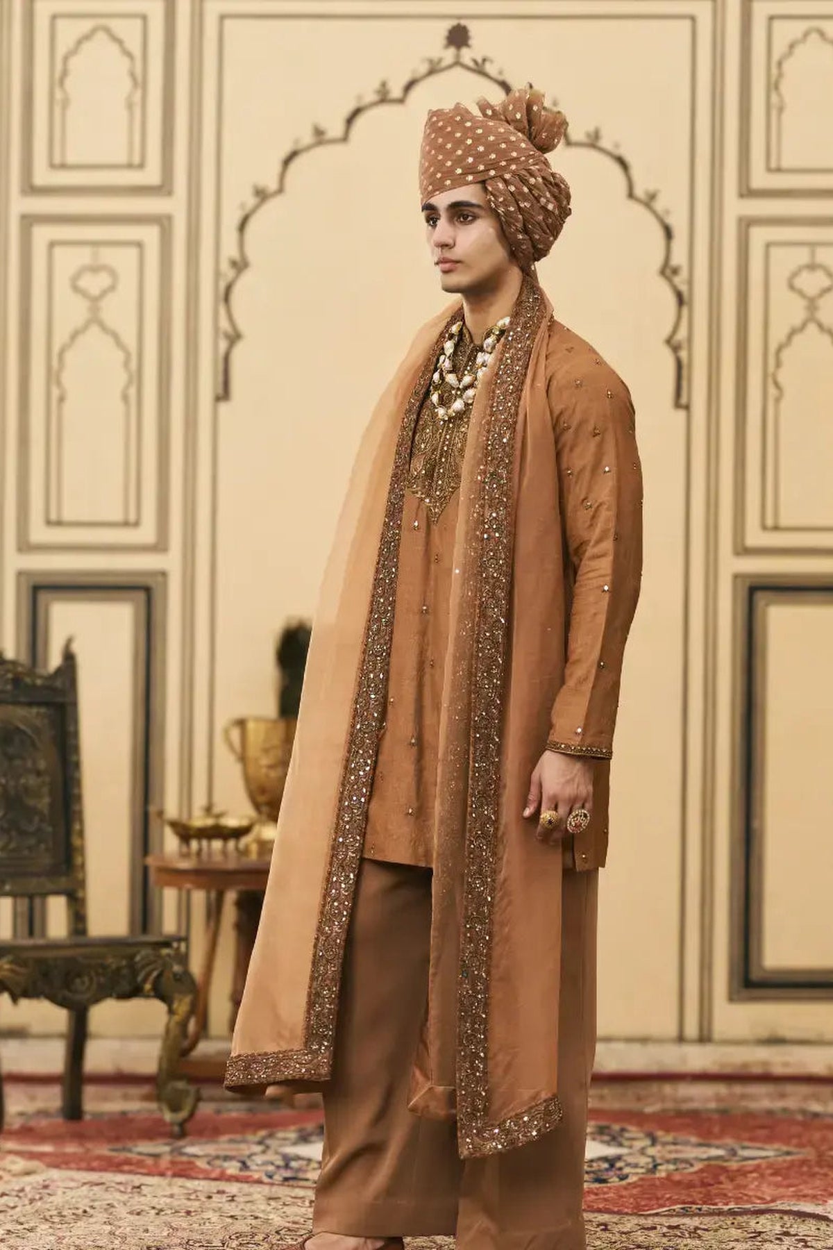 Sarson-Kaphila Tussar Silk Kurta Set