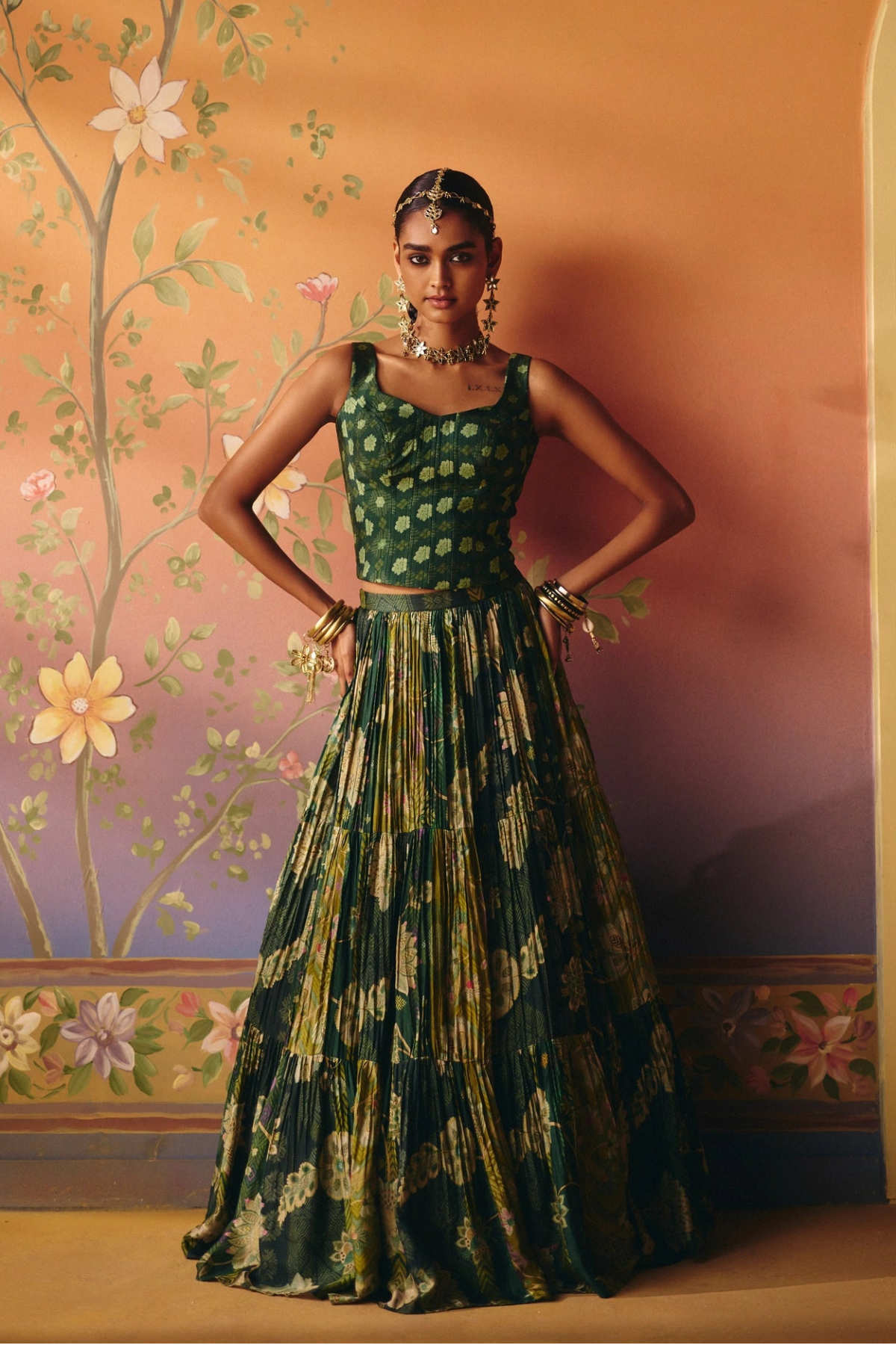 Seher corset lehenga