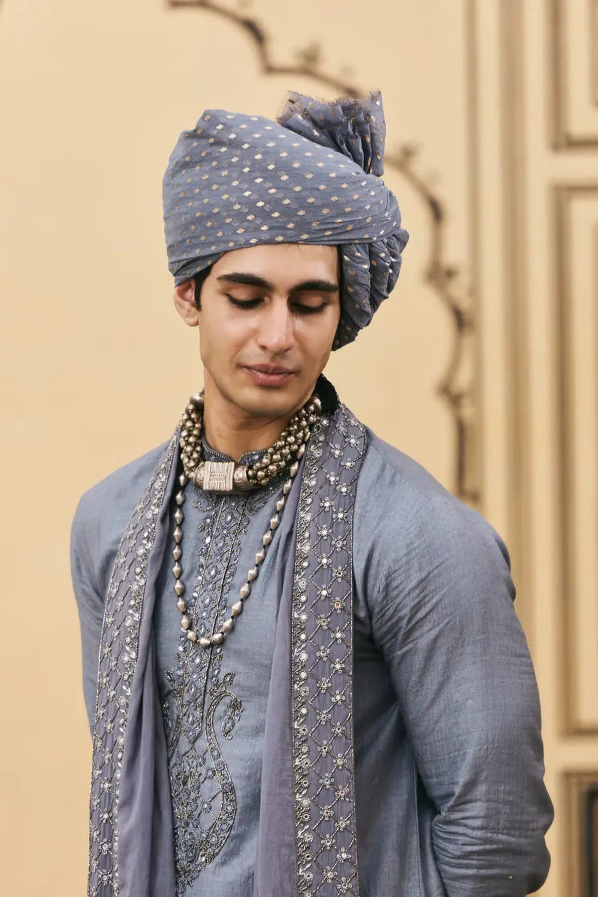 Sheeshai Tussar Silk Kurta Set