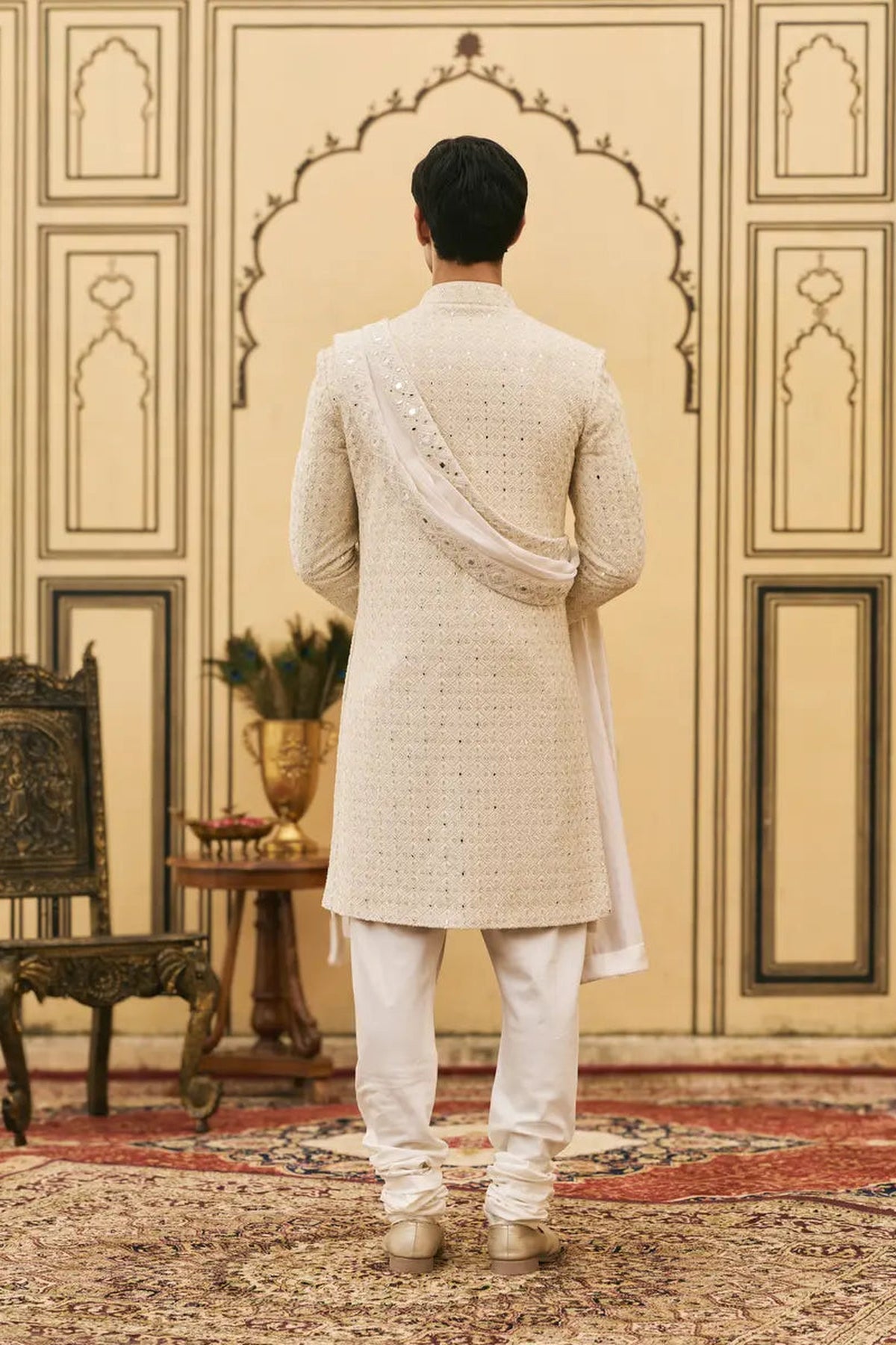 Sheetal Chikankari Sherwani Set