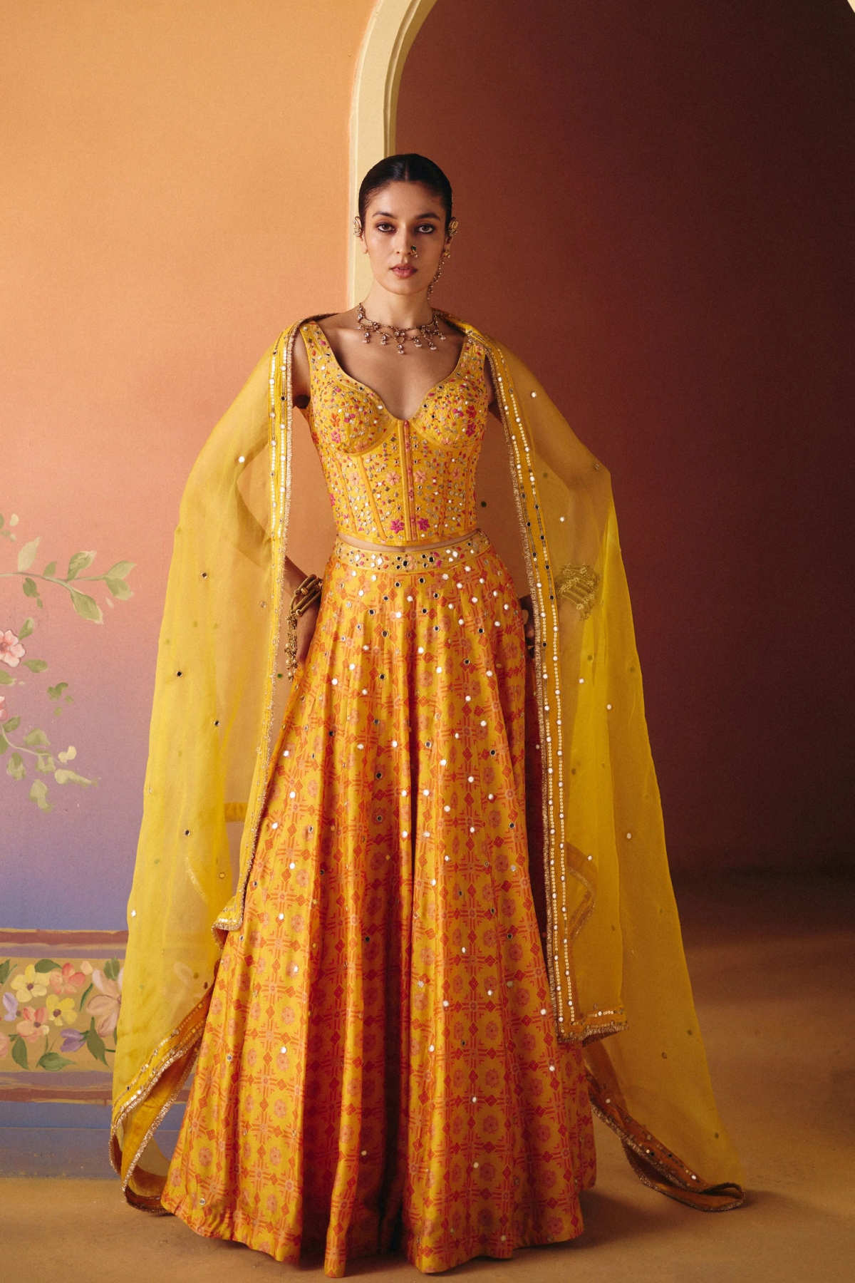 Soni lehenga set