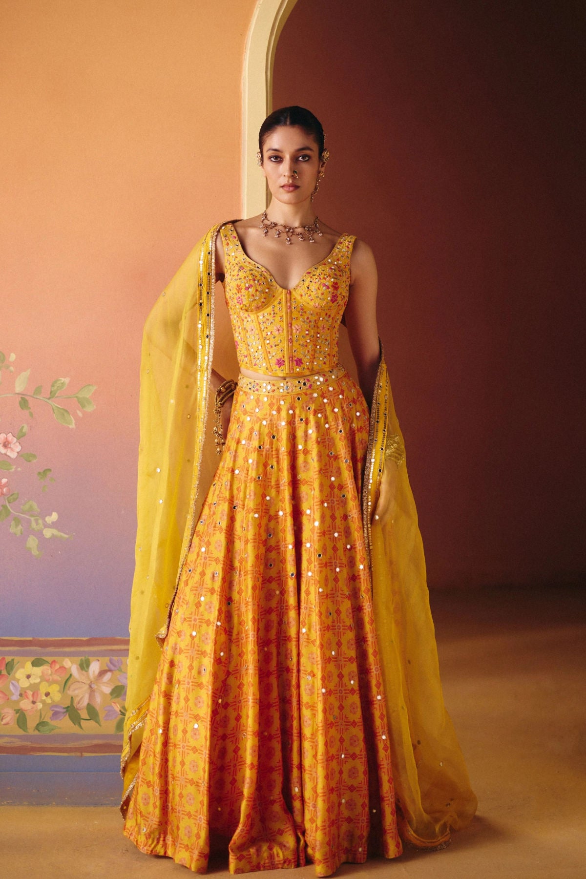 Soni lehenga set