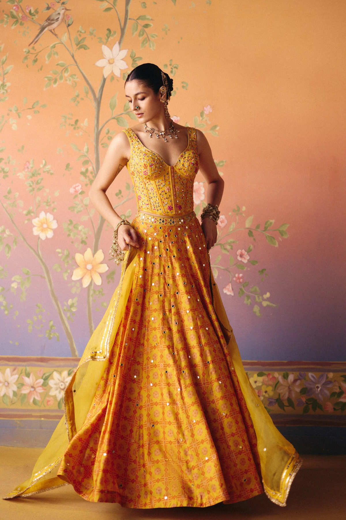 Soni lehenga set