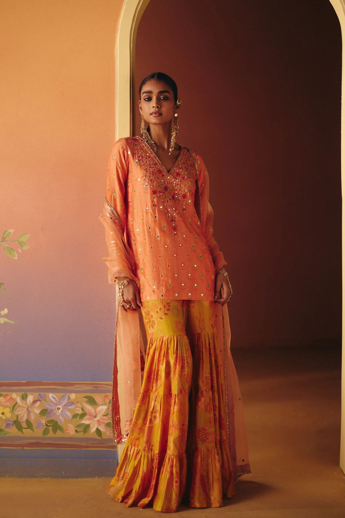 Soni sharara set