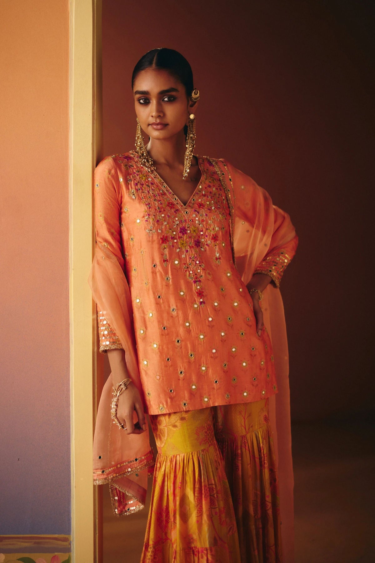 Soni sharara set