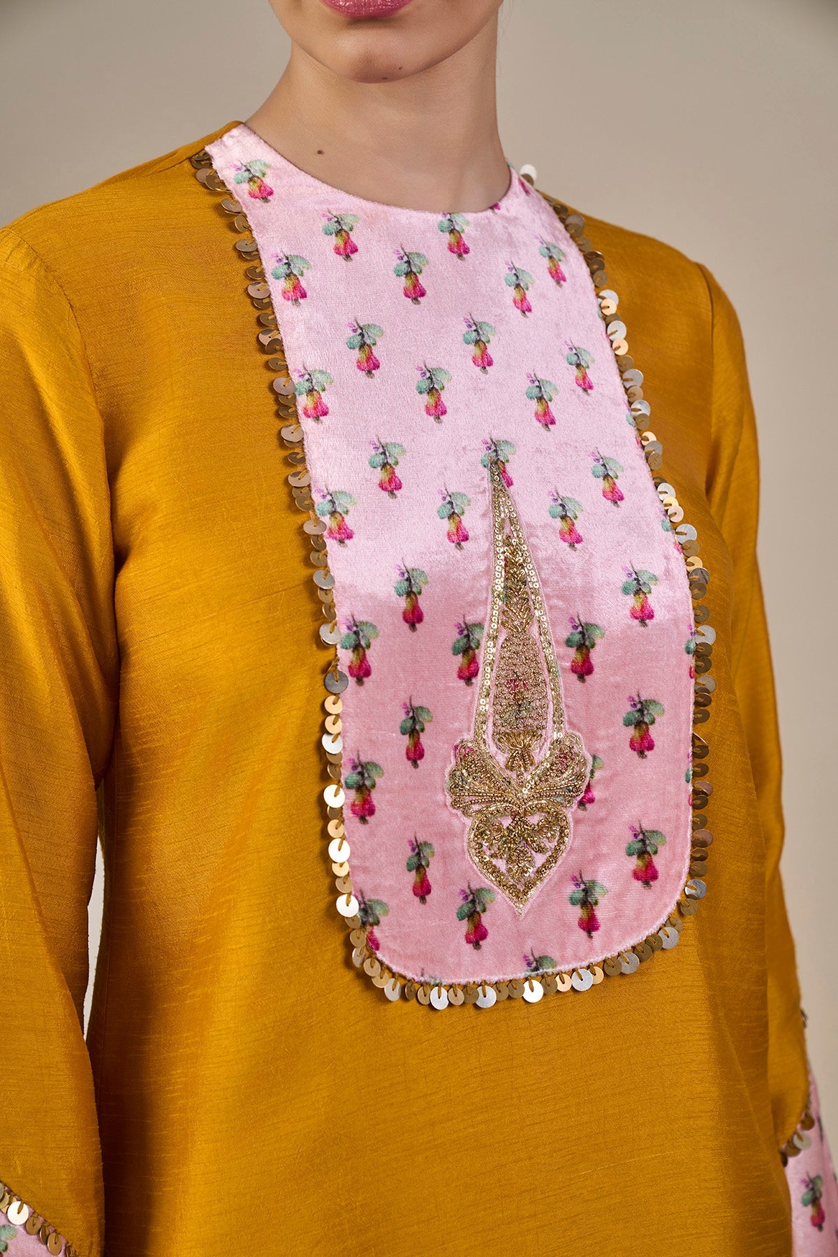 Spice Stripes Veshti Set