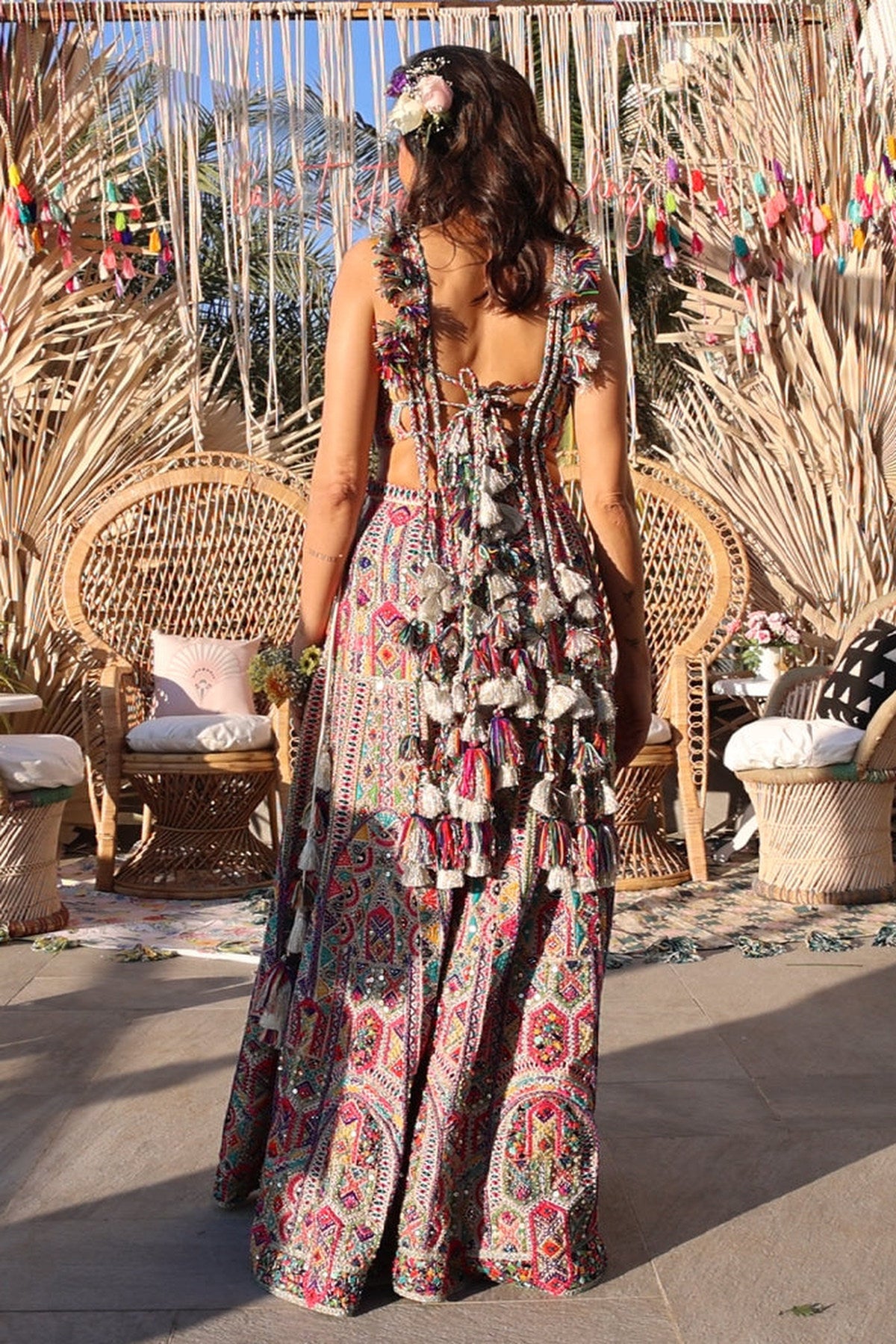 SHIBANI GEORGETTE EMBROIDERED SHARARA SET