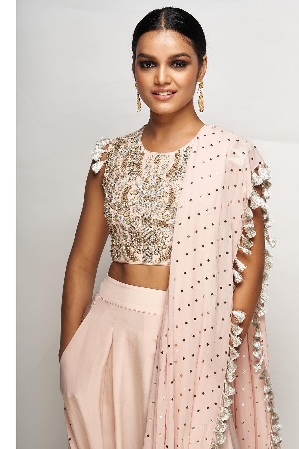 SUROOR Dhoti Drape Set
