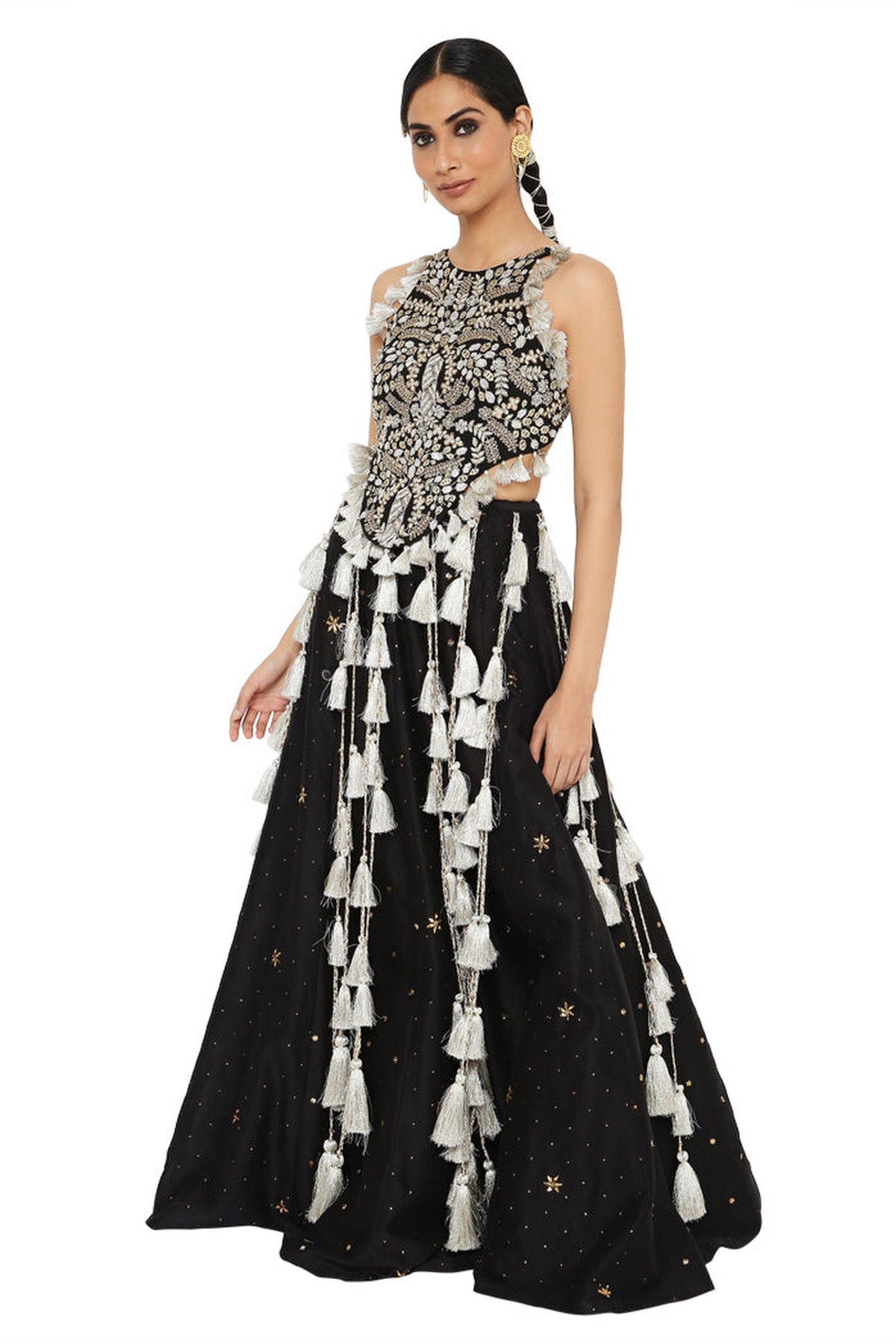 The Alma Black LEHENGA