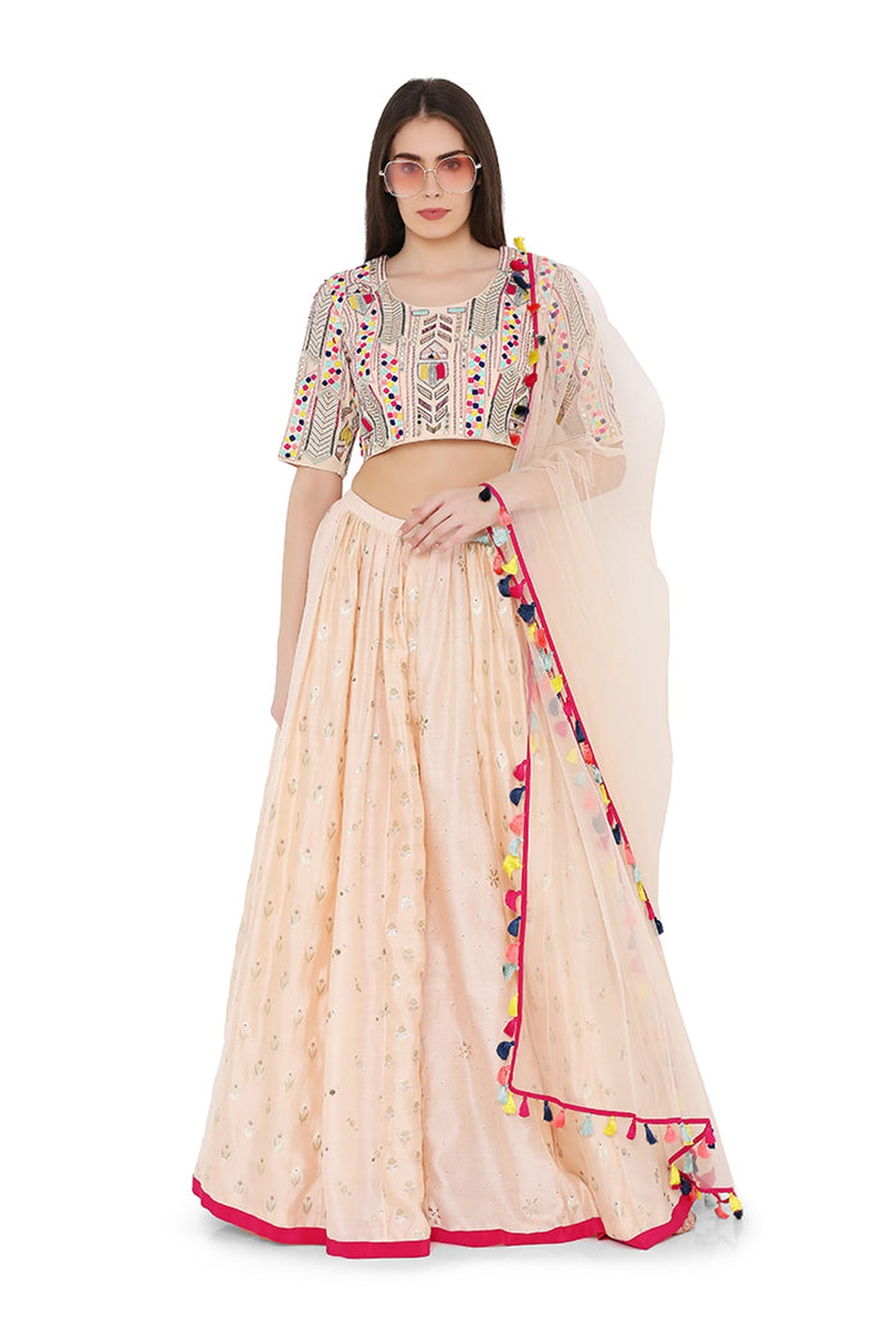 PEACH LEHENGA SET PS-LH0020-D
