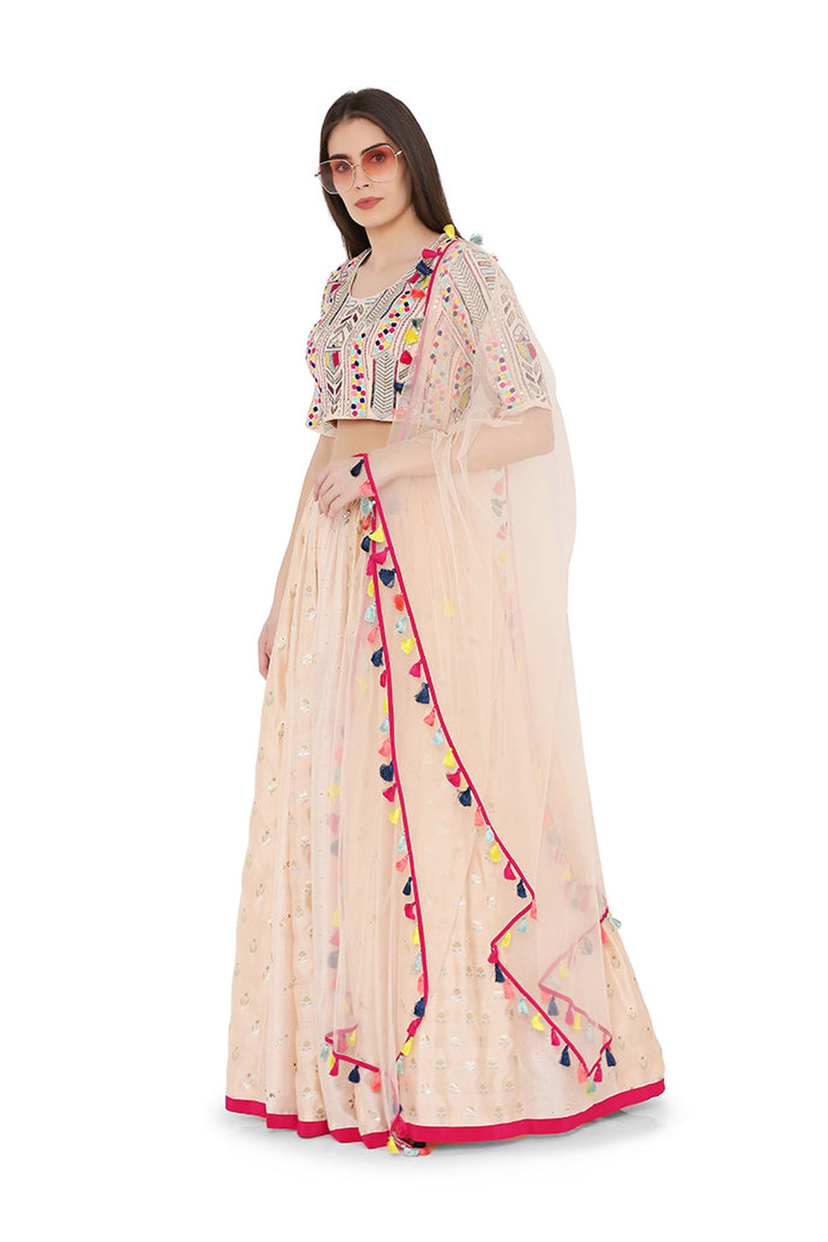 PEACH LEHENGA SET PS-LH0020-D