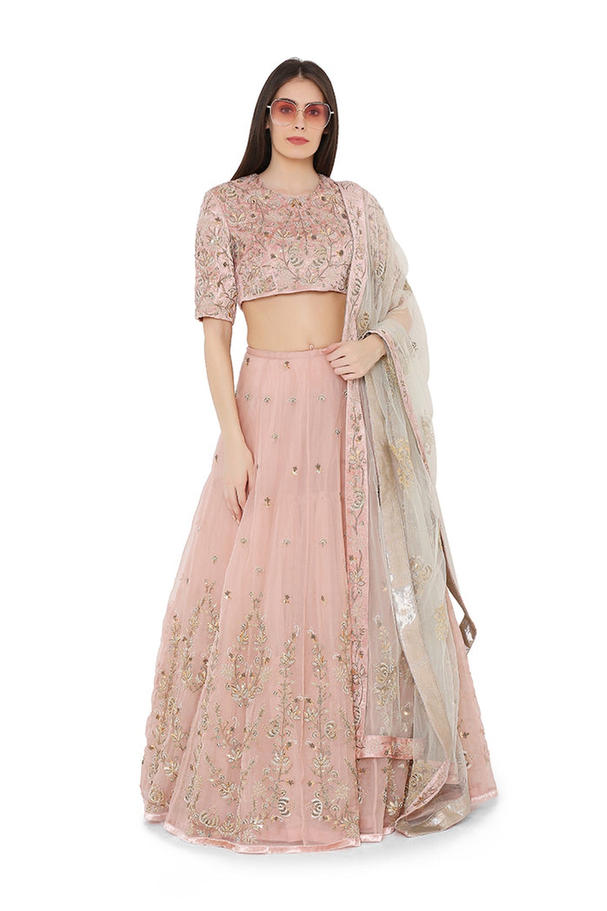 ROSE PINK LEHENGA PS-LH0041