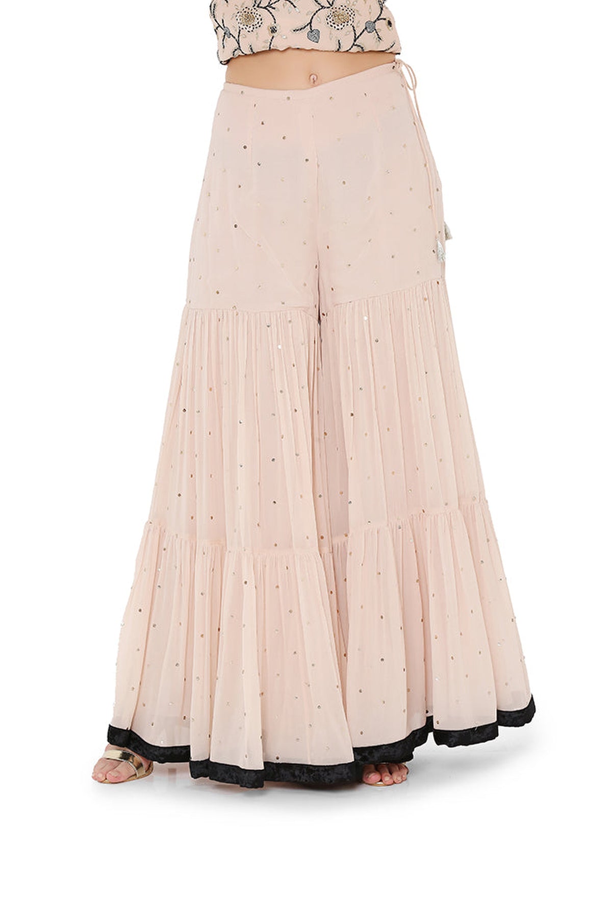 BLUSH KURTA SHARARA SET
