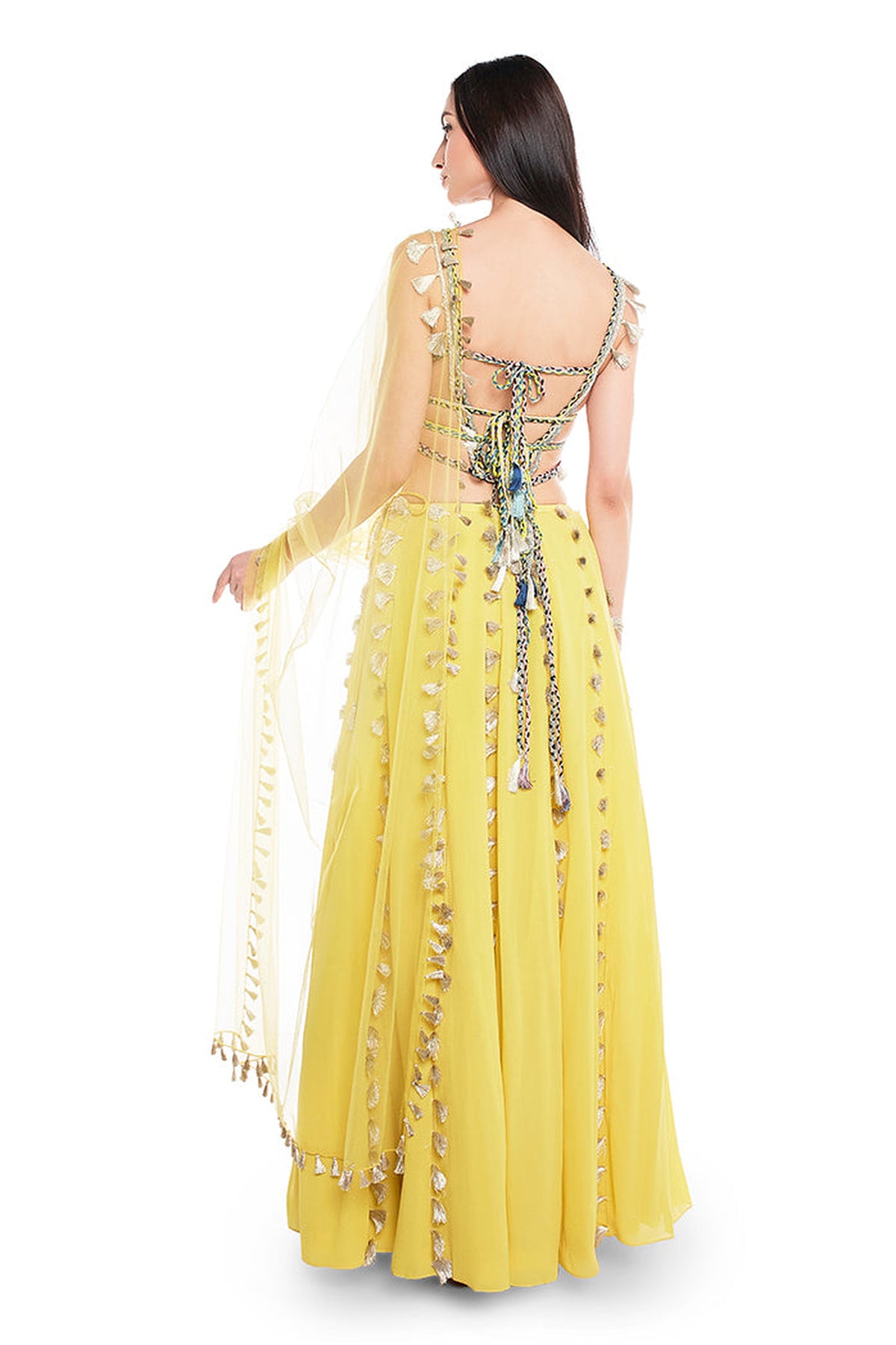 EMBROIDERED BACK TIE-UP LEHENGA