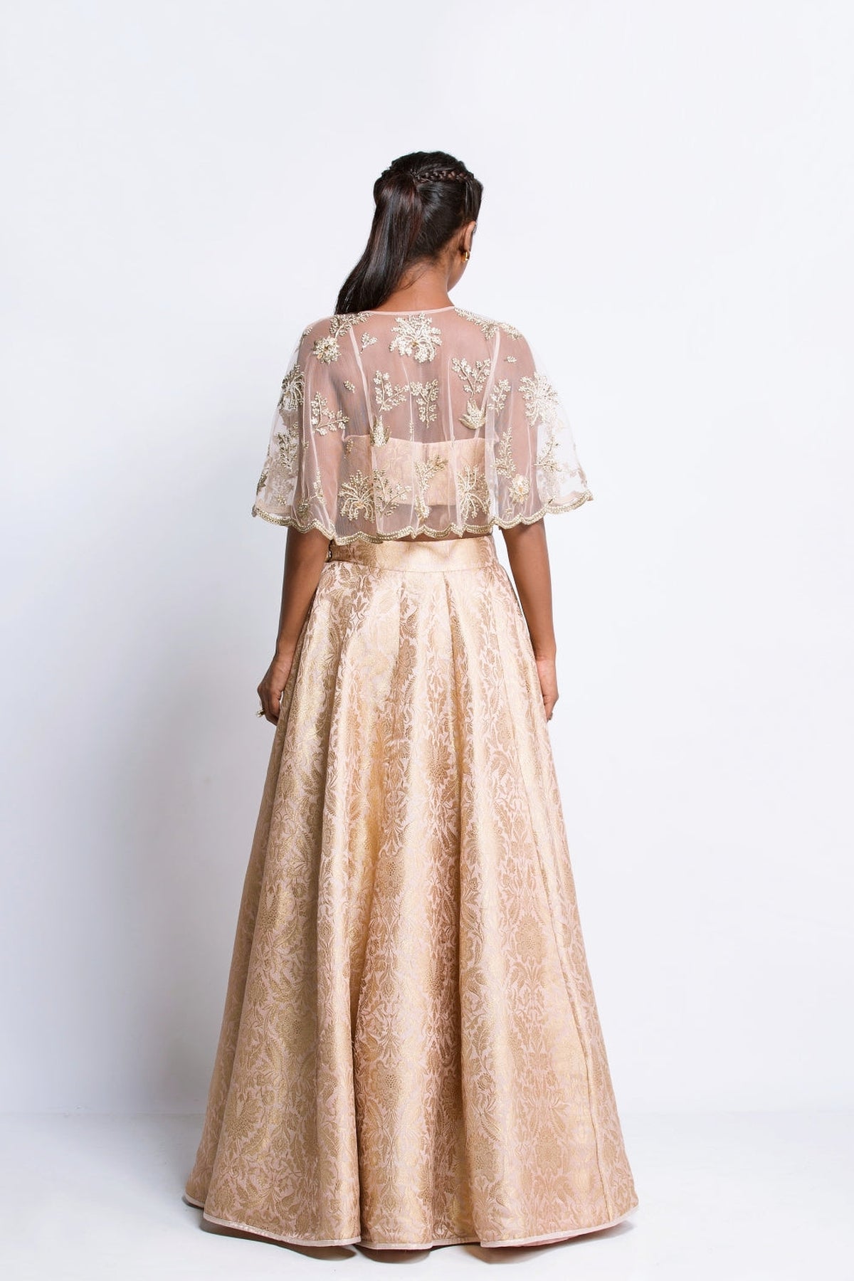 The Blush Cape Lehenga