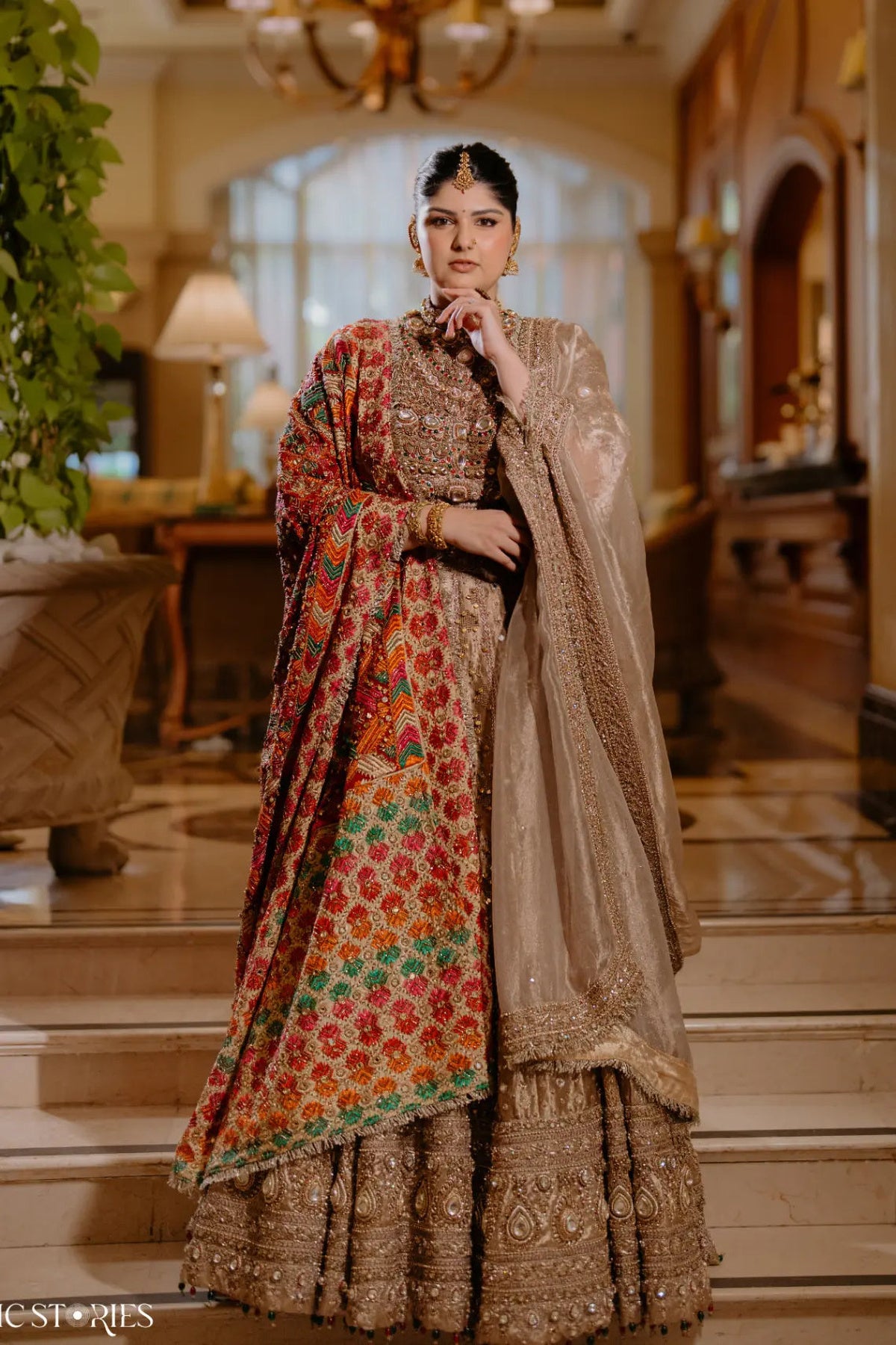 Anshula in Swarnali Bridal Lehenga Set