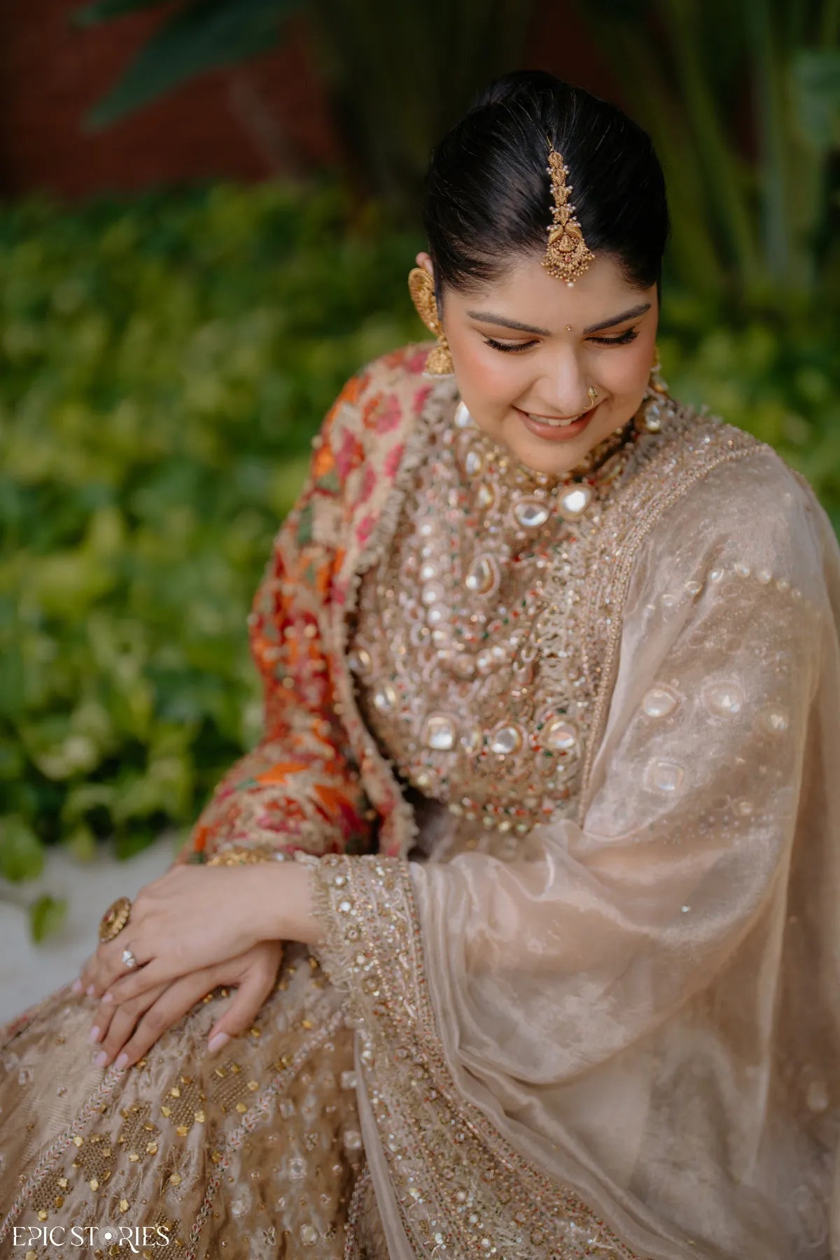 Anshula in Swarnali Bridal Lehenga Set