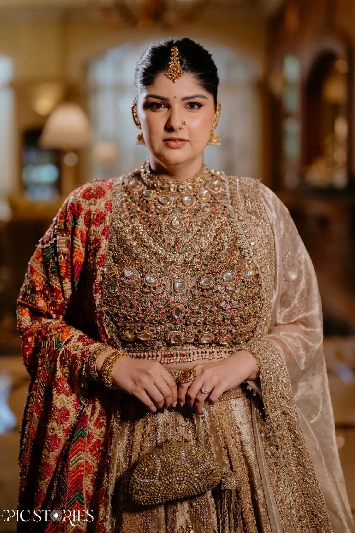 Anshula in Swarnali Bridal Lehenga Set