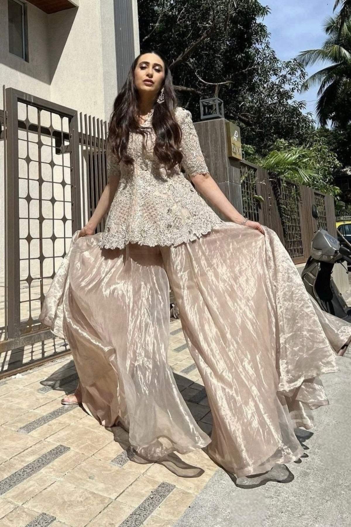 Karisma Kapoor in Mahroo Peplum set