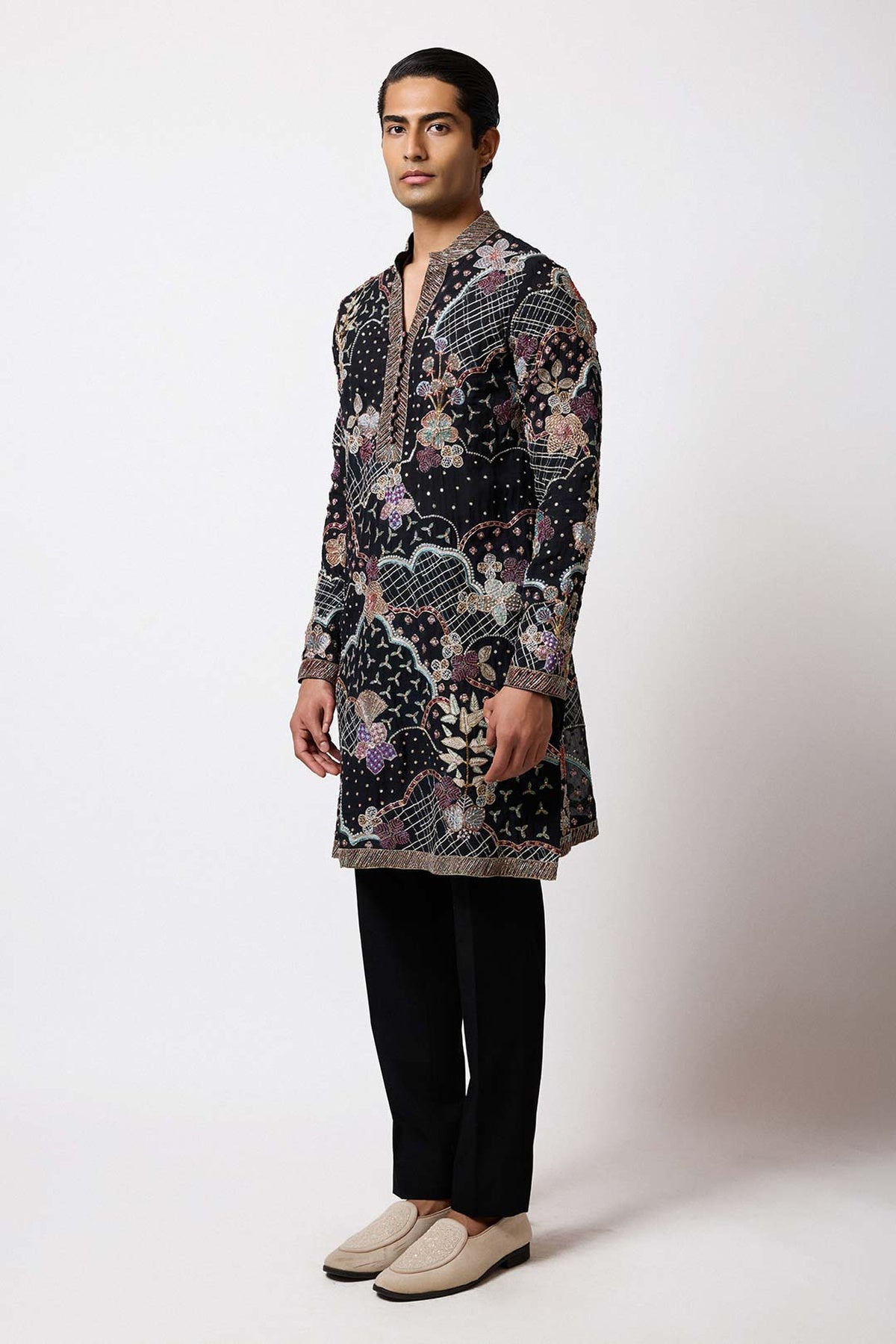 Ayushmann Khurrana in Bailora - Black Organza Kurta