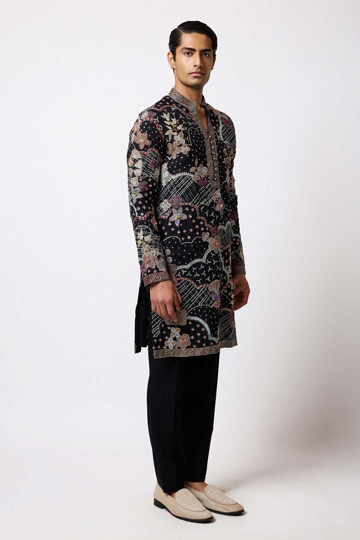 Ayushmann Khurrana in Bailora - Black Organza Kurta