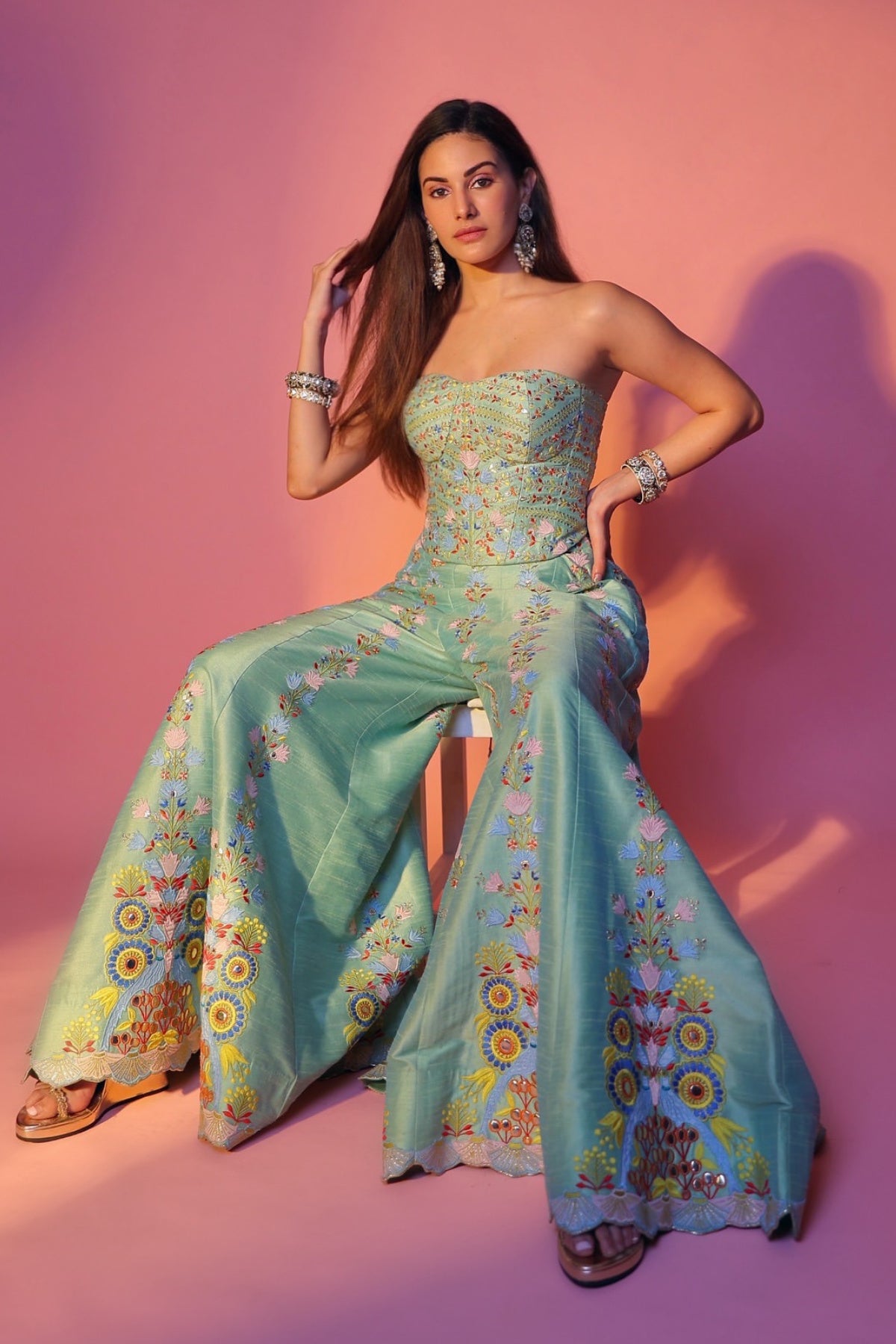 AMYRA DASTUR IN MEHER FLARED PANTS
