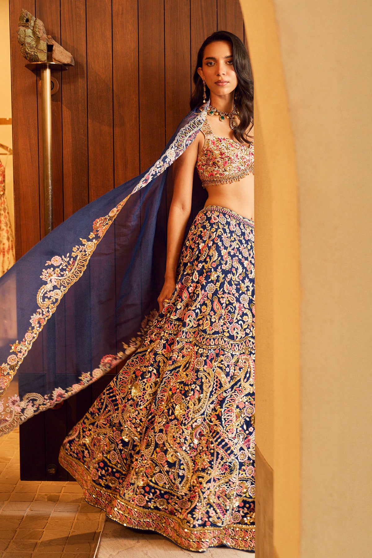 ROYAL BLUE LEHENGA SET